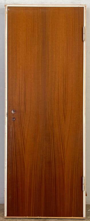 Mahognifineret dør med karm - 1