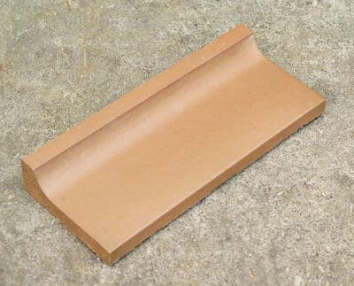 Hasle klinke, brun aflang m hulkehlliste