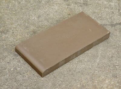 Hasle mørk brun m. afrundet kortside - 1