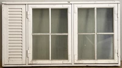 Bøjsø sprossevindue med koblede rammer - 1