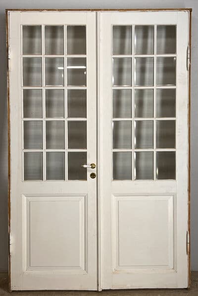 Fransk dør med facetslebne glas - 1