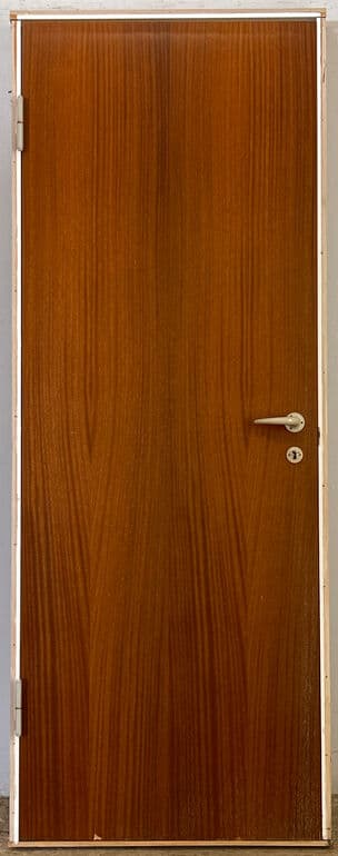 Mahognifineret dør med karm - 1