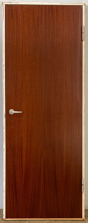 Mahognifineret dør med karm - 1