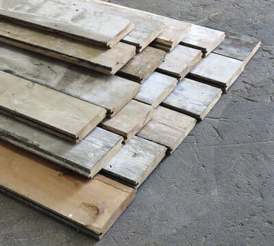 Opskårne Fyrretræsgulvbrædder -  længde 60 cm - 1