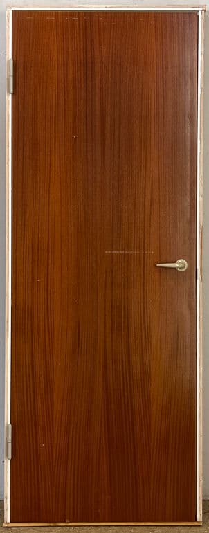 Mahognifineret dør med karm - 1