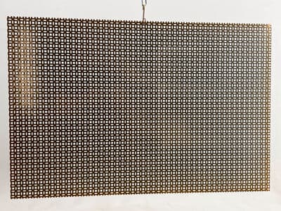 Perforeret metalplade