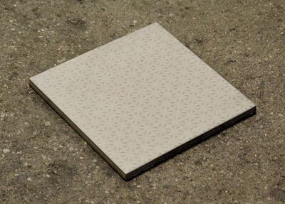 lysegrå skridsikker klinke 15x15cm