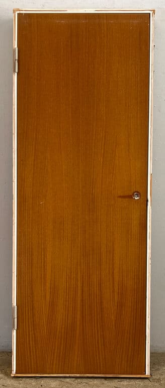 Mahognifineret dør med karm - 1