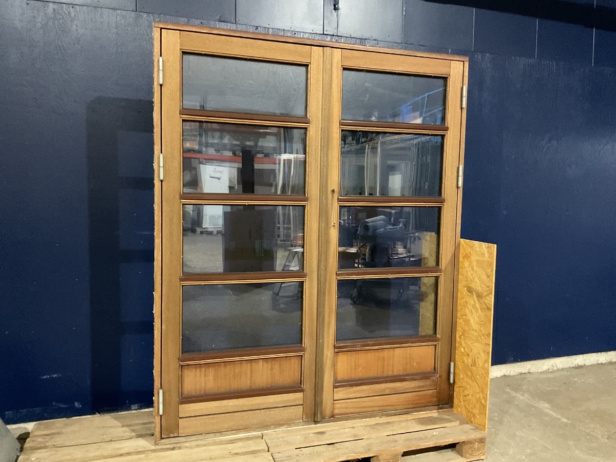 Dobbelt Mahogni Terrassedør - 1