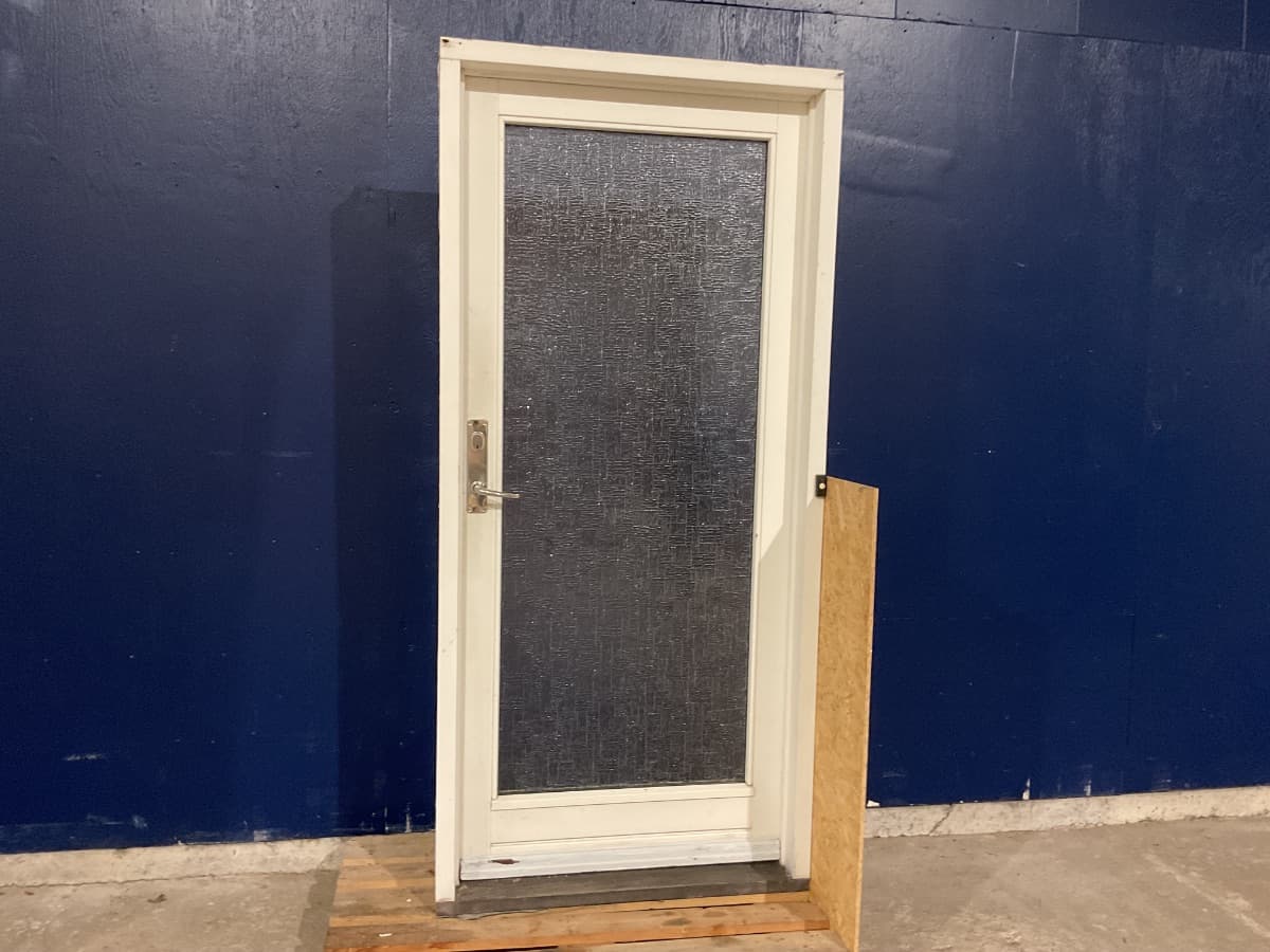 Yderdør med matteret glas - 1