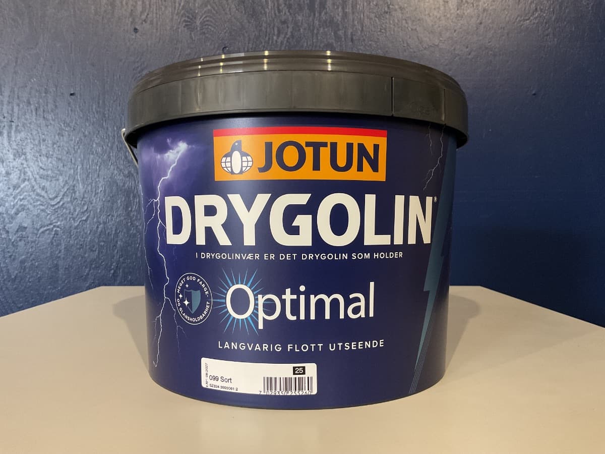 Sort Jotun Drygolin træmaling | 9 L - 1