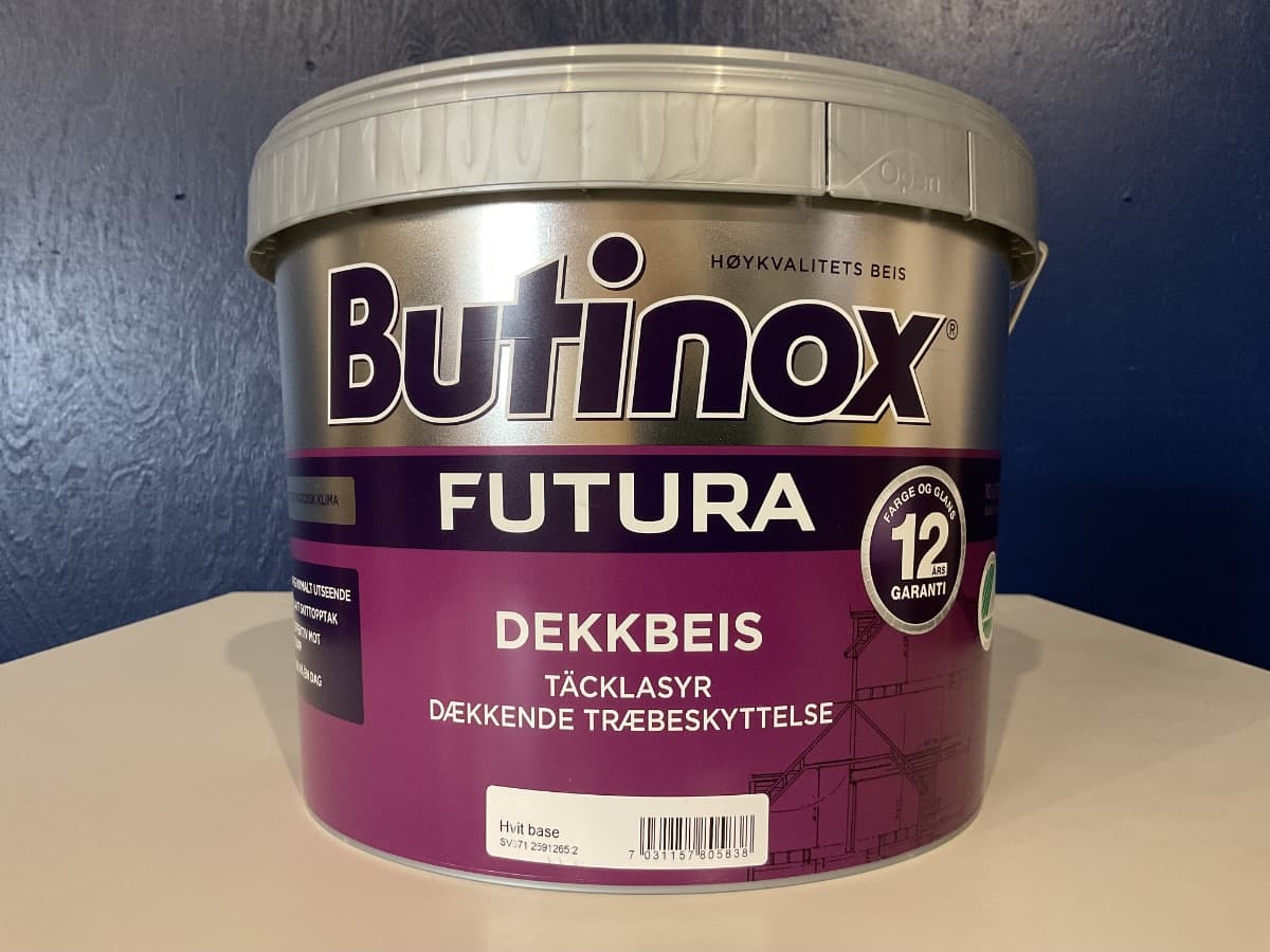 Hvid Butinox Futura træmaling | 9 L - 1