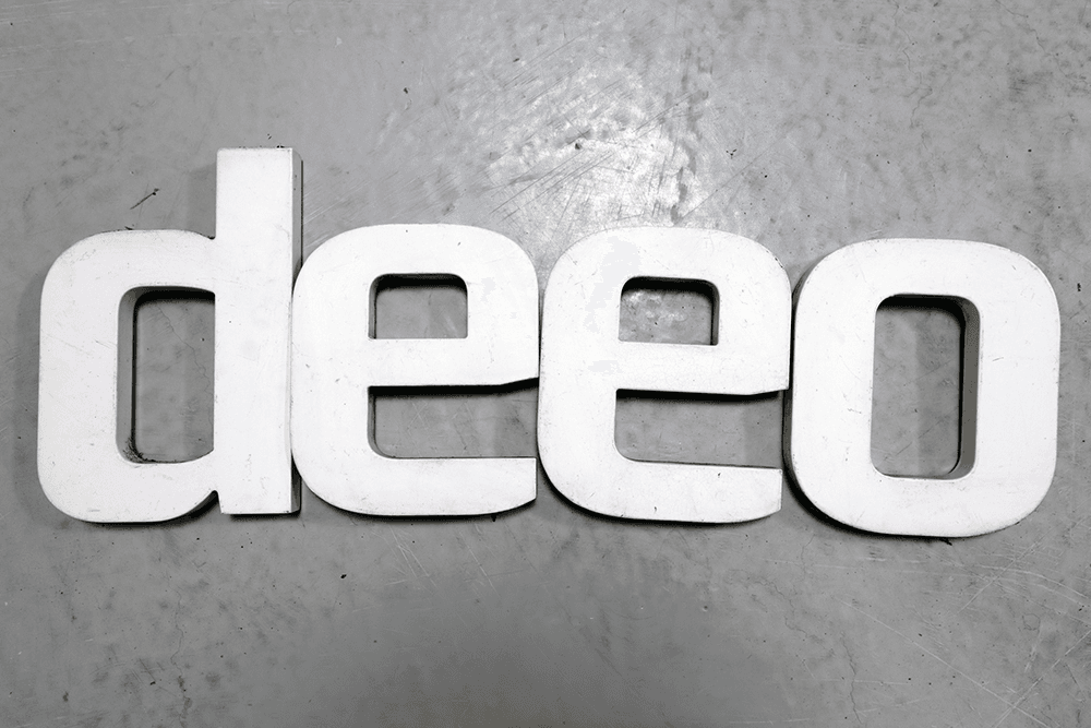 4 akrylbogstaver “d”, “e”, “e” og “o” - 1