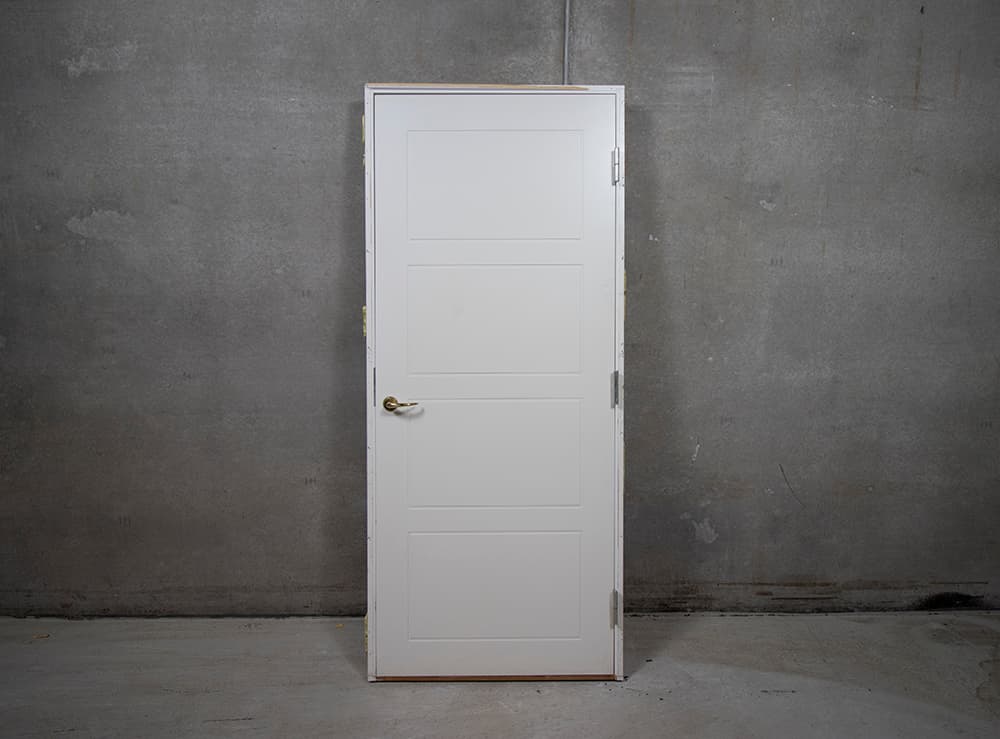 Indvendig dør med karm