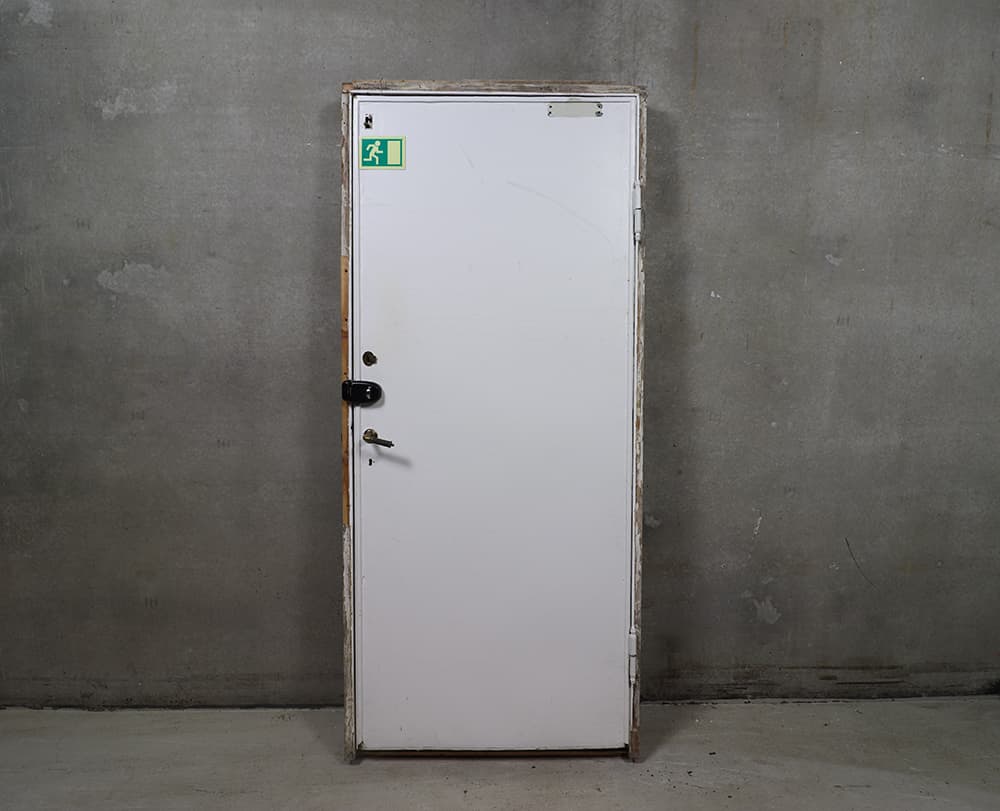 Opgangsdør i karm 99,5 x 222,5 cm