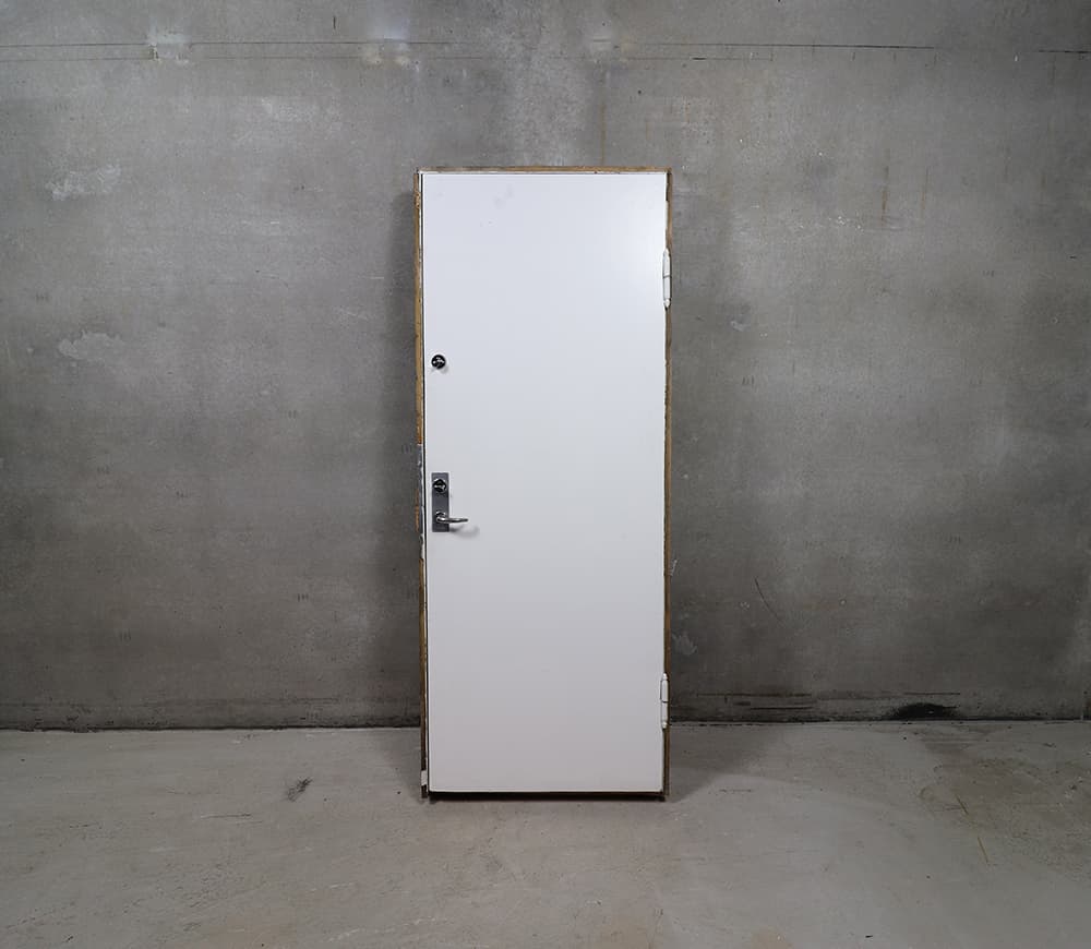 Opgangsdør med karm 90 x 212 cm