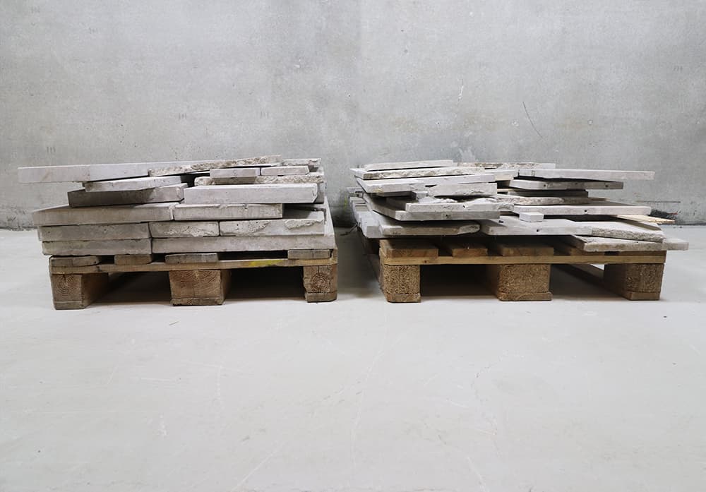 2 paller blandet sandsten