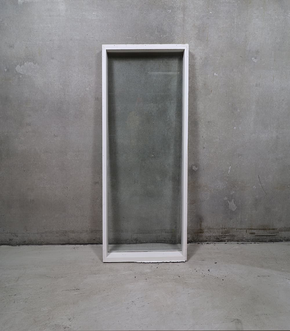 Trådet glas i karm 88,5 x 178 cm - 1