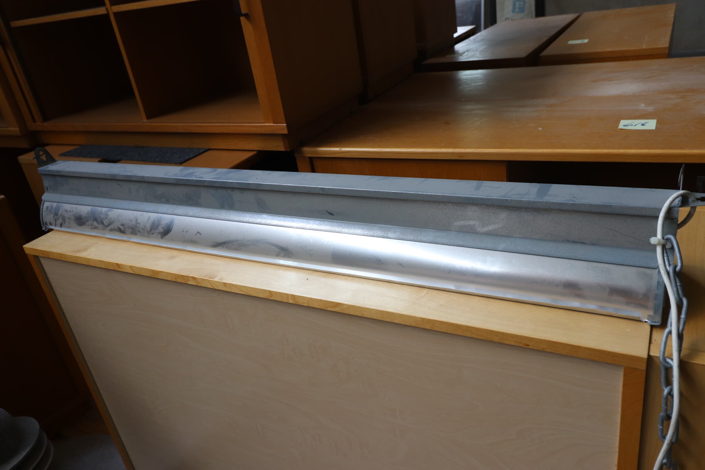 Glamox Lysstof armatur aluminium. - 1