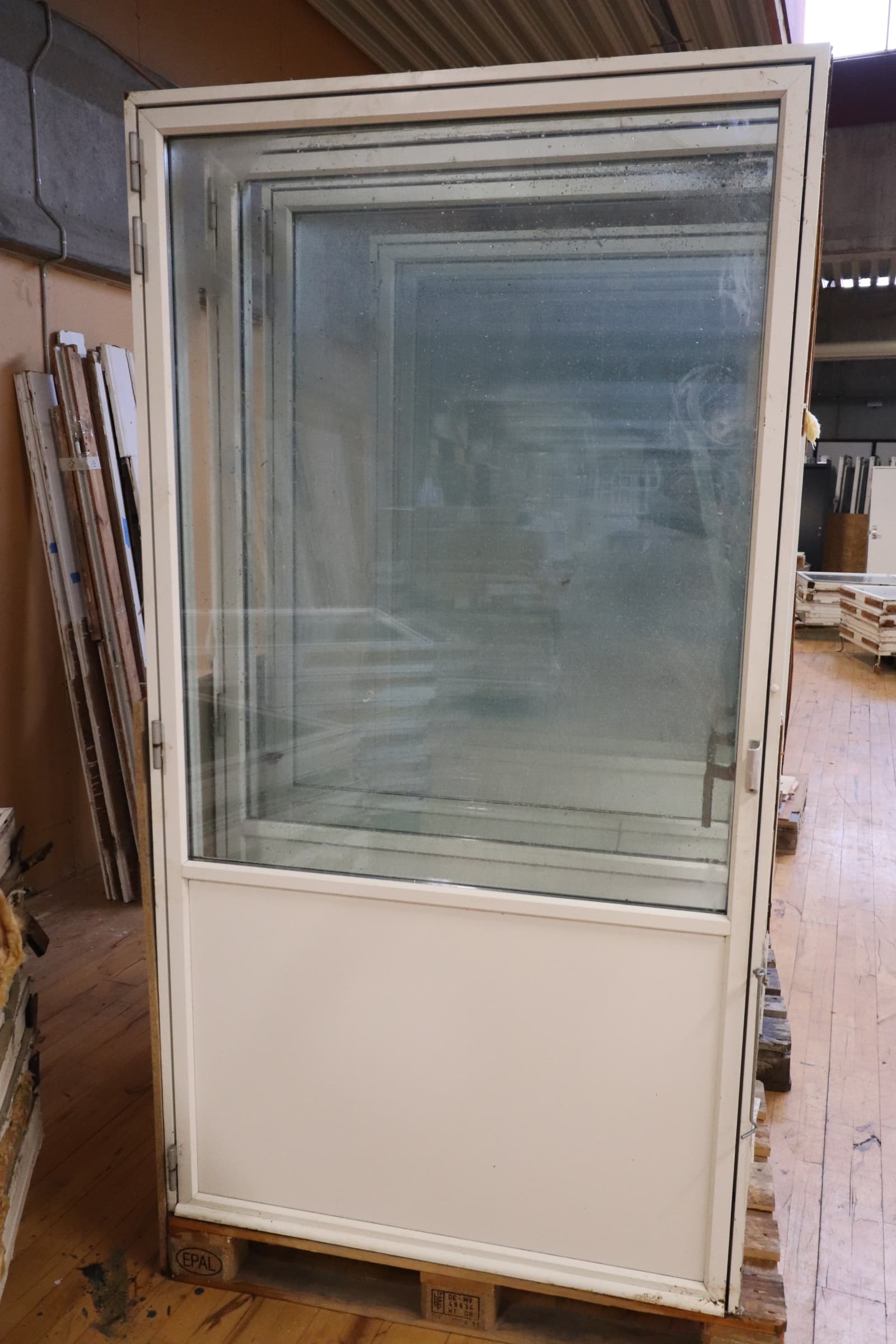 Velfac Terrasse dør med en fyldning træ-alu hvid. 111,5x208cm