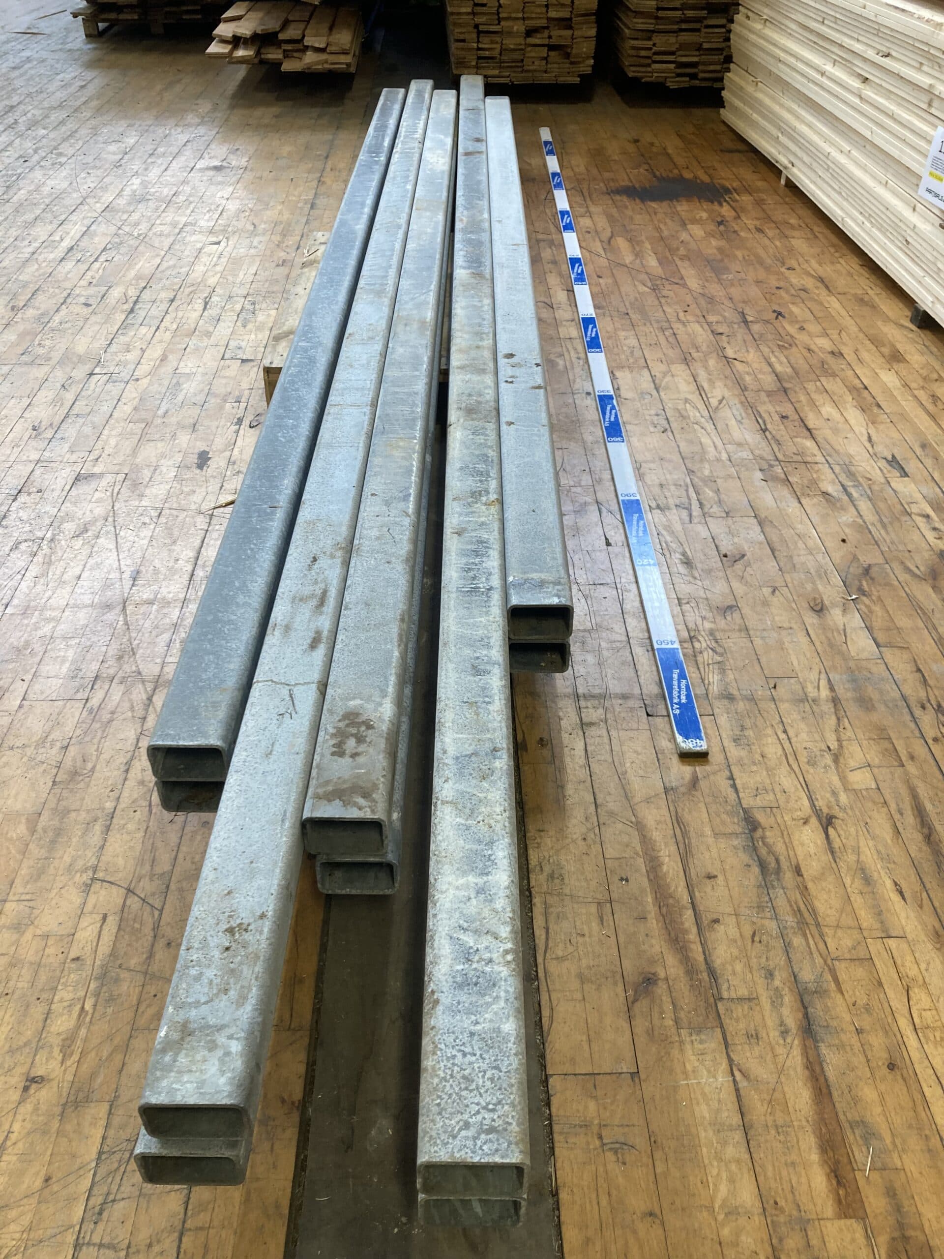 Galvaniseret stålrør rektangulær 120x80mm - 1