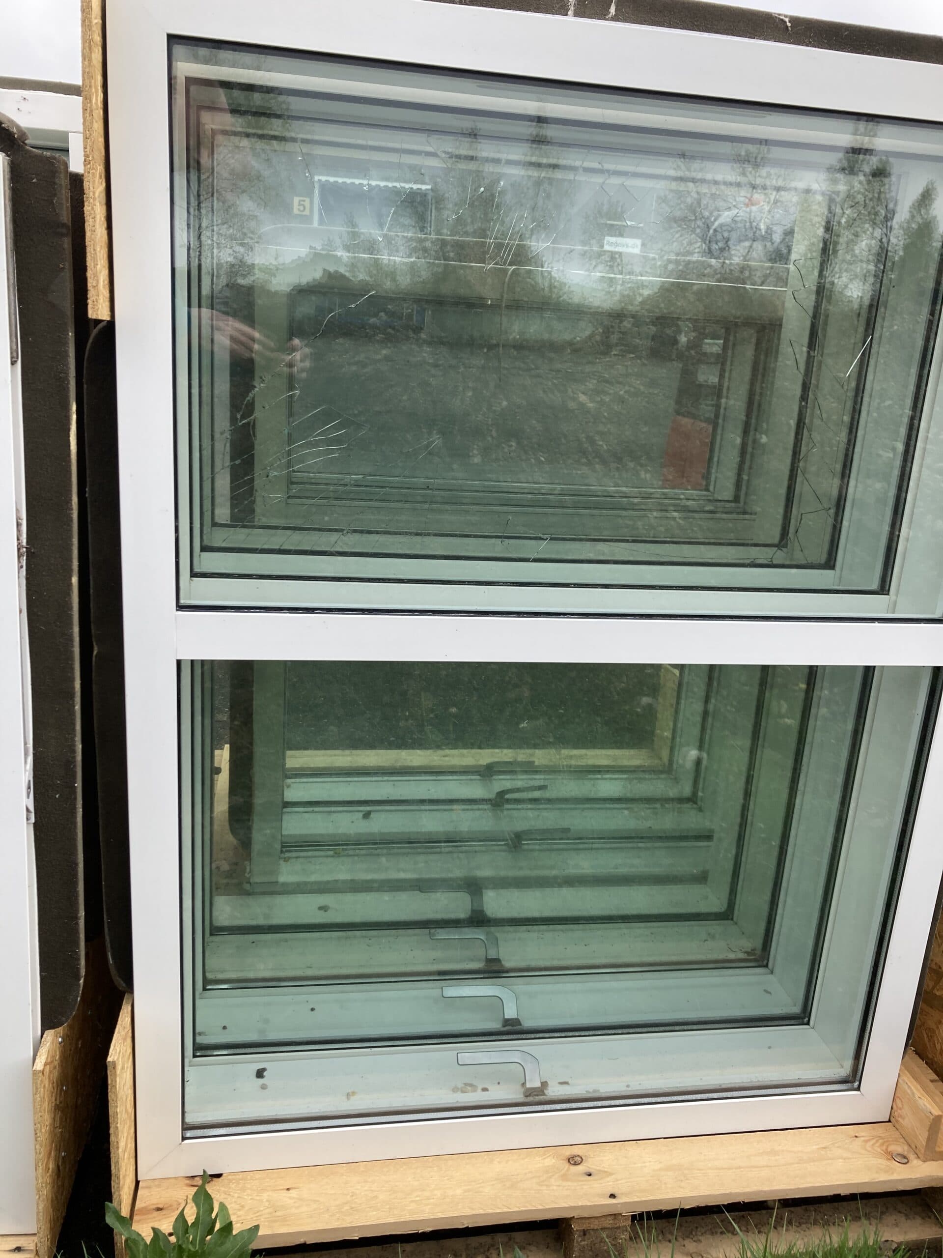 Velfac Vindue træ/alu hvid 106,5x139cm - 1