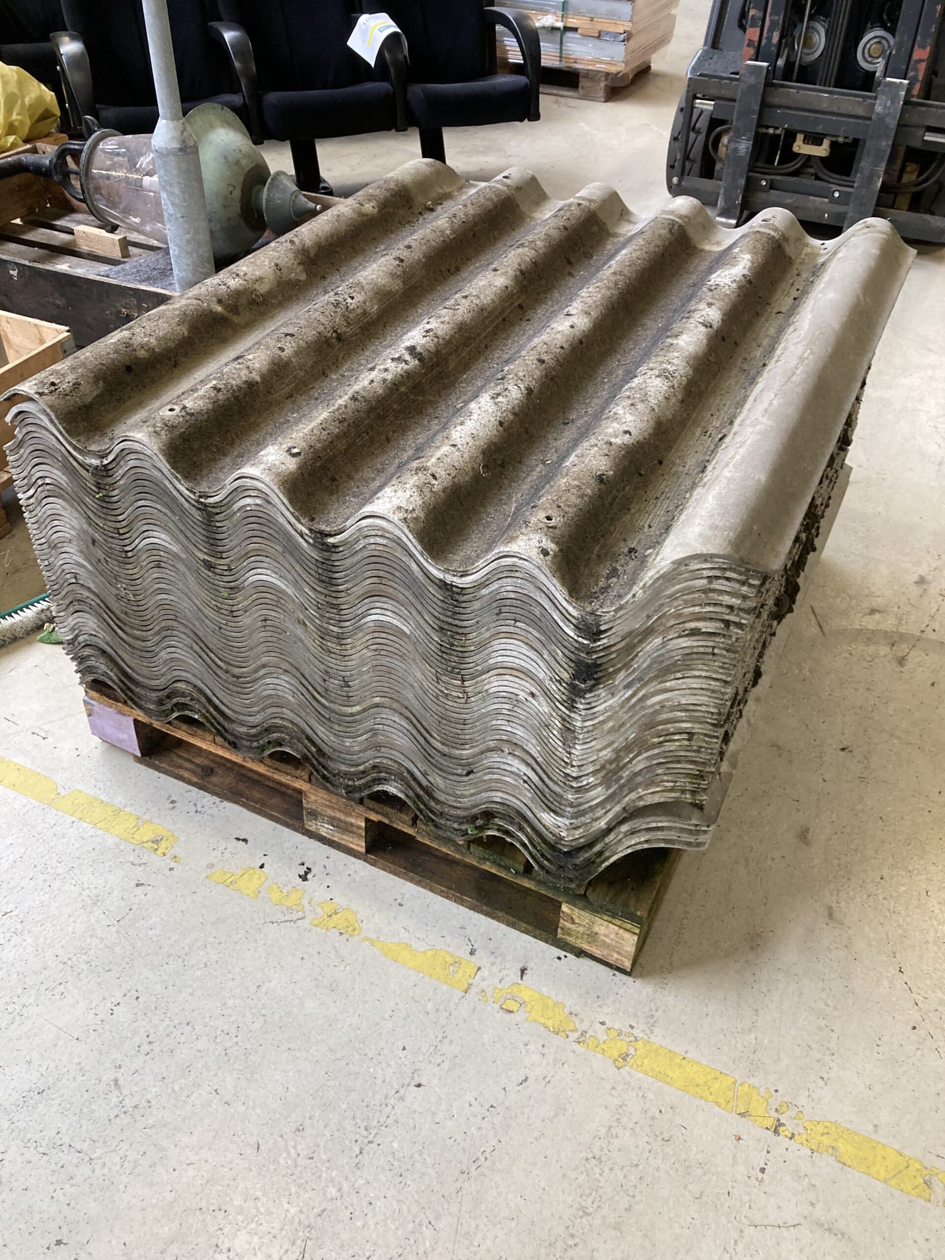 ivarcem bølgeplade 1030x1220mm Patineret - 1