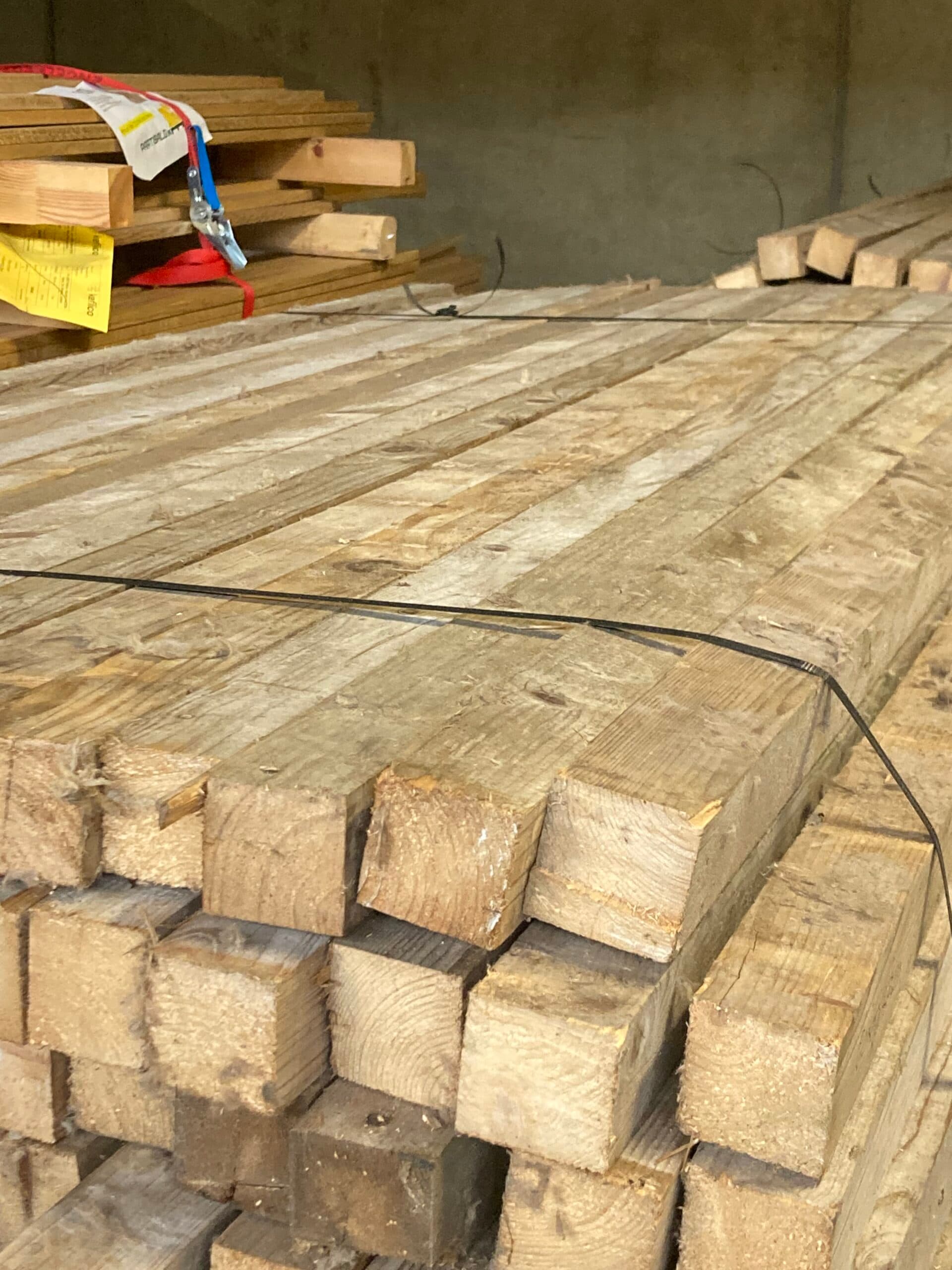 Genbrugs lægter 60x60mm - 1