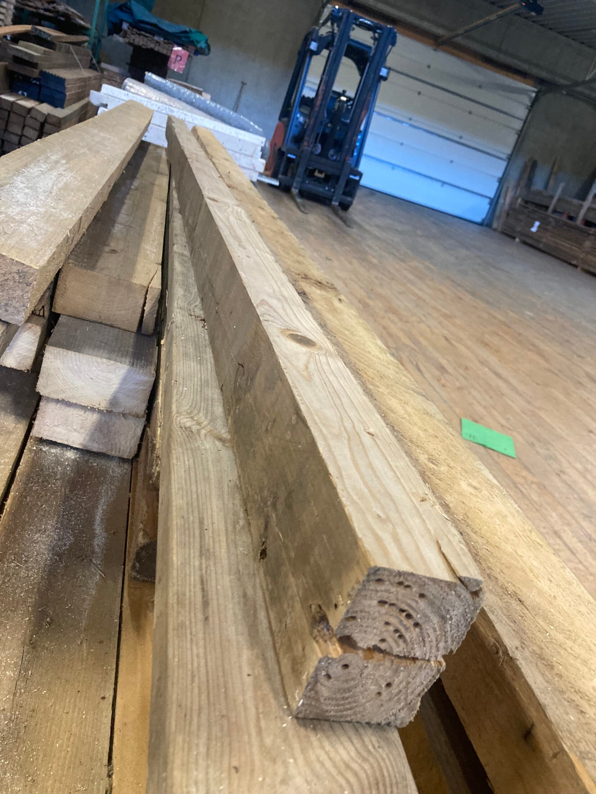 Genbrugs tømmer 70x95mm. - 1