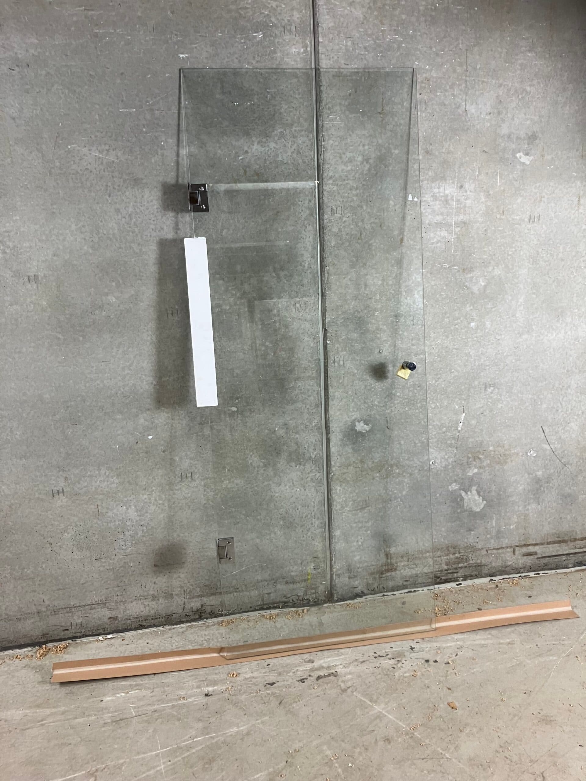 Glasbrusedør med hærdet hærdet klar glas - 1