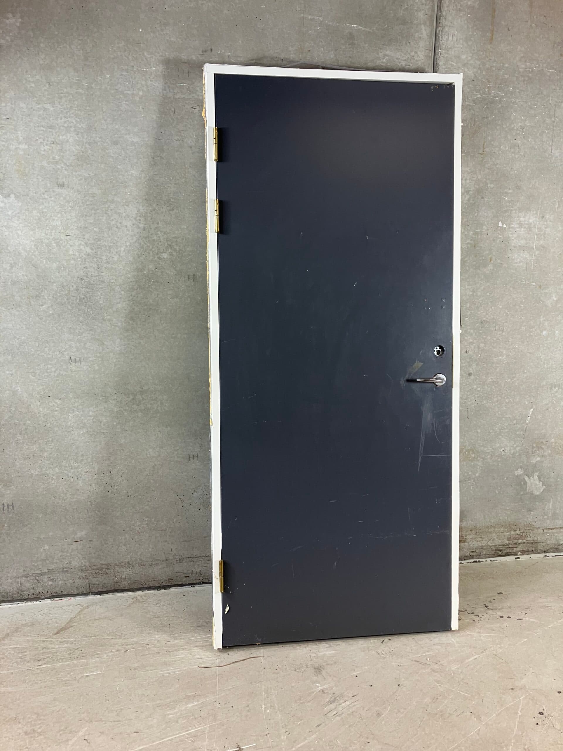 Grå indvendig dør 945x2120mm – V - 1