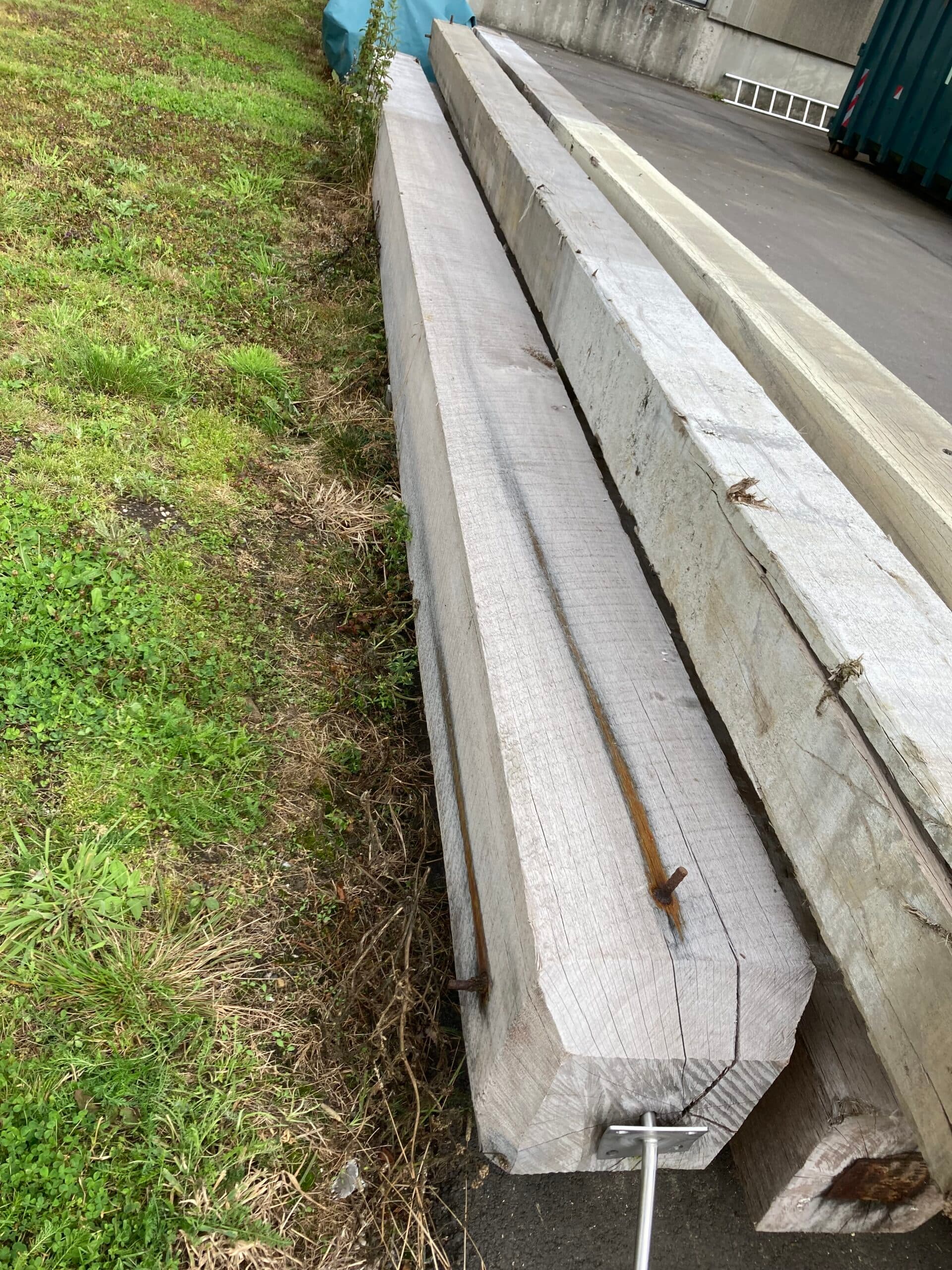 Azobe bjælke 8300x240x240mm. Jerntræ. - 1