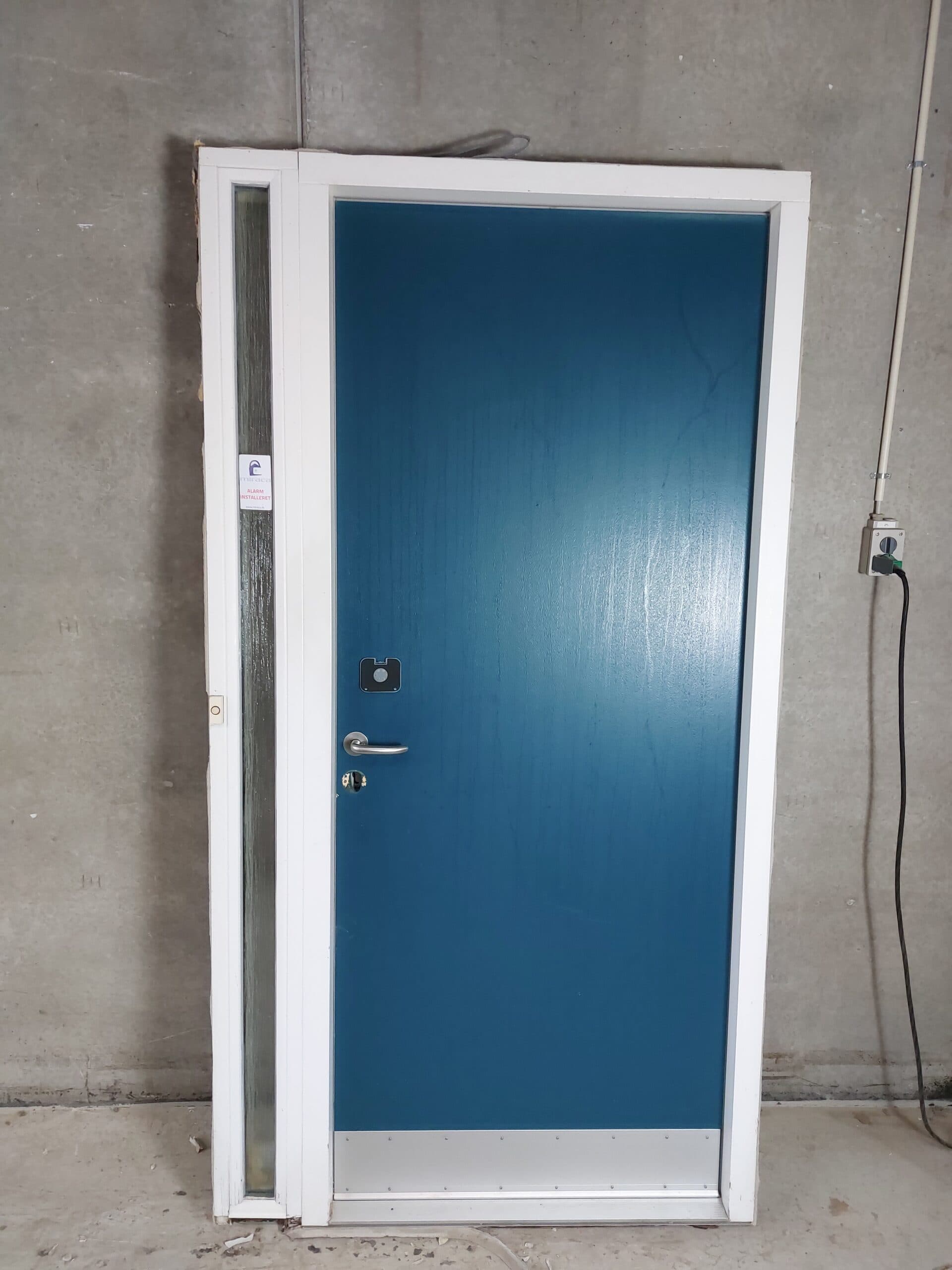 Pladedør med sideparti 113×212,3cm - 1