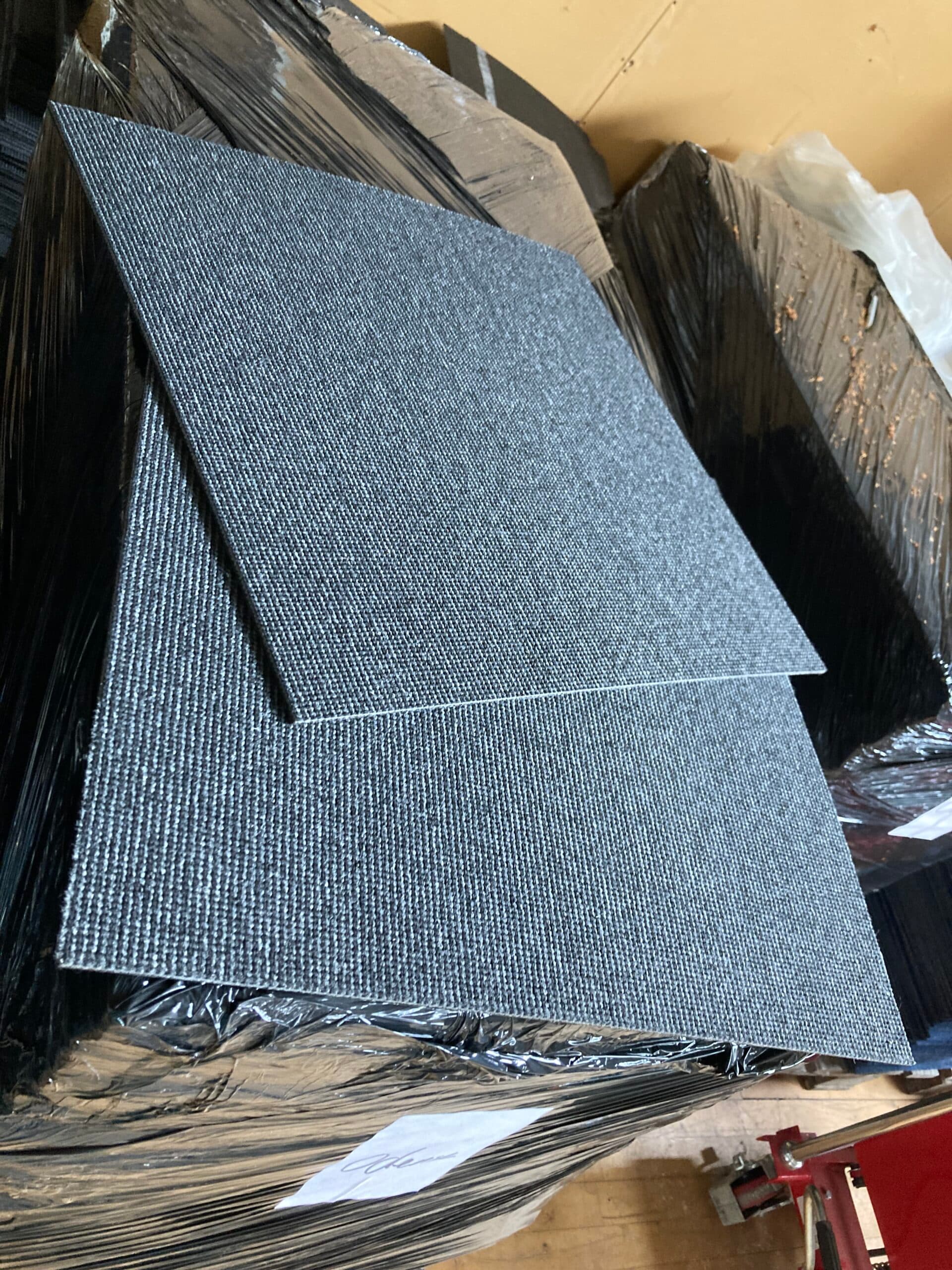 Tæppefliser 500x500mm Sort-Antracitgrå - 1