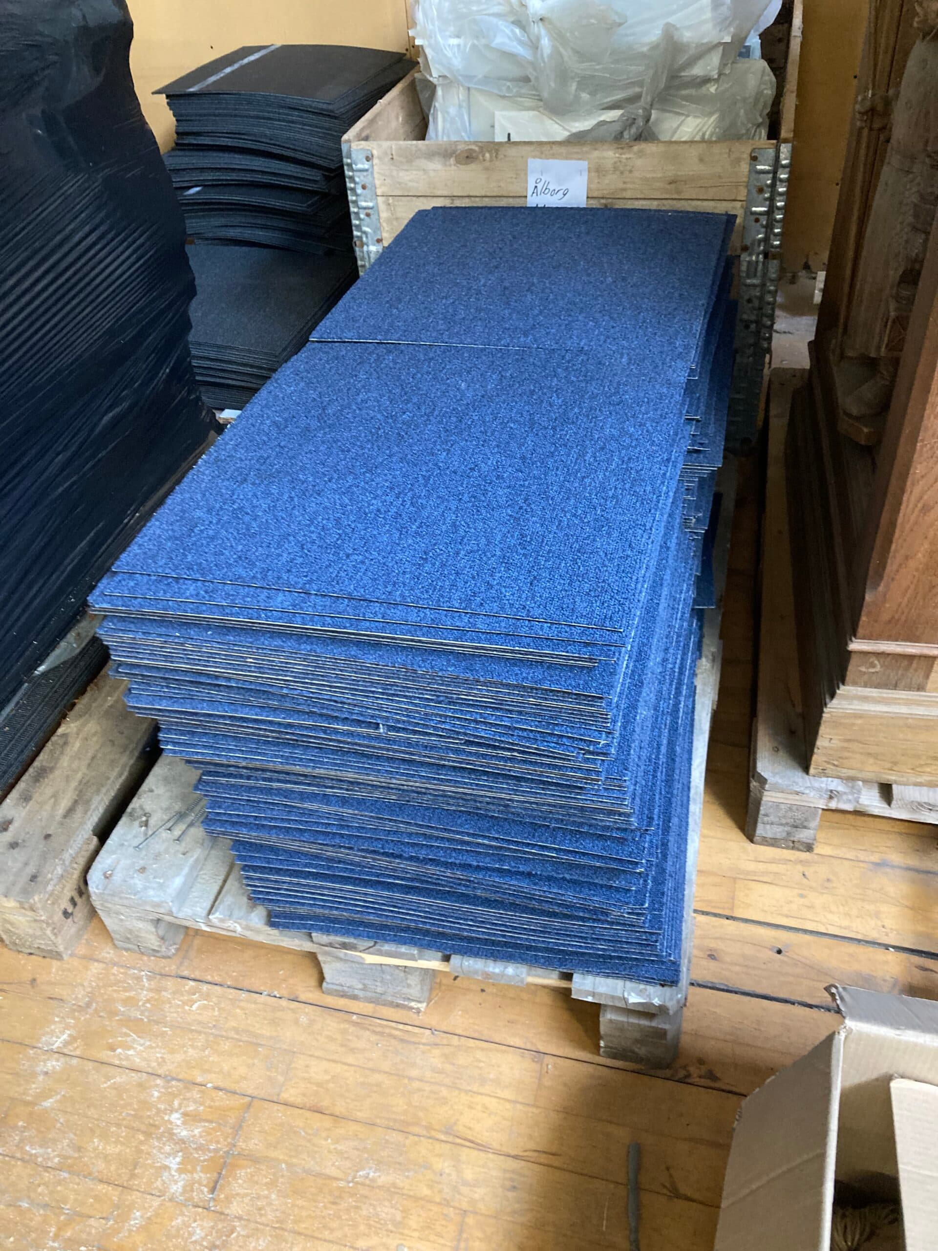 Tæppefliser 500x500mm Blå - 1