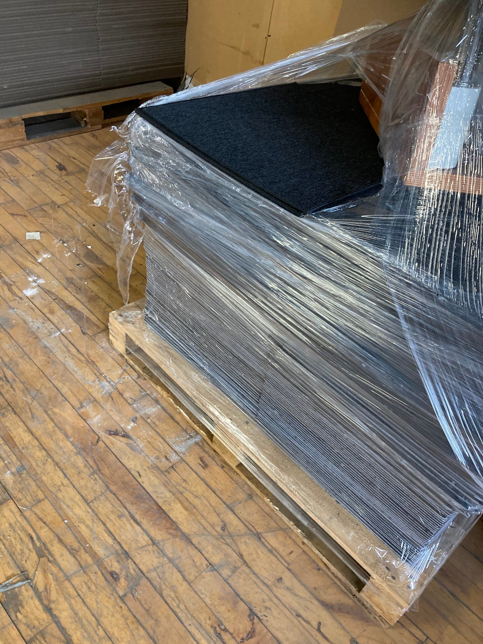 Tæppefliser 500x500mm Sort-Antracitgrå - 1