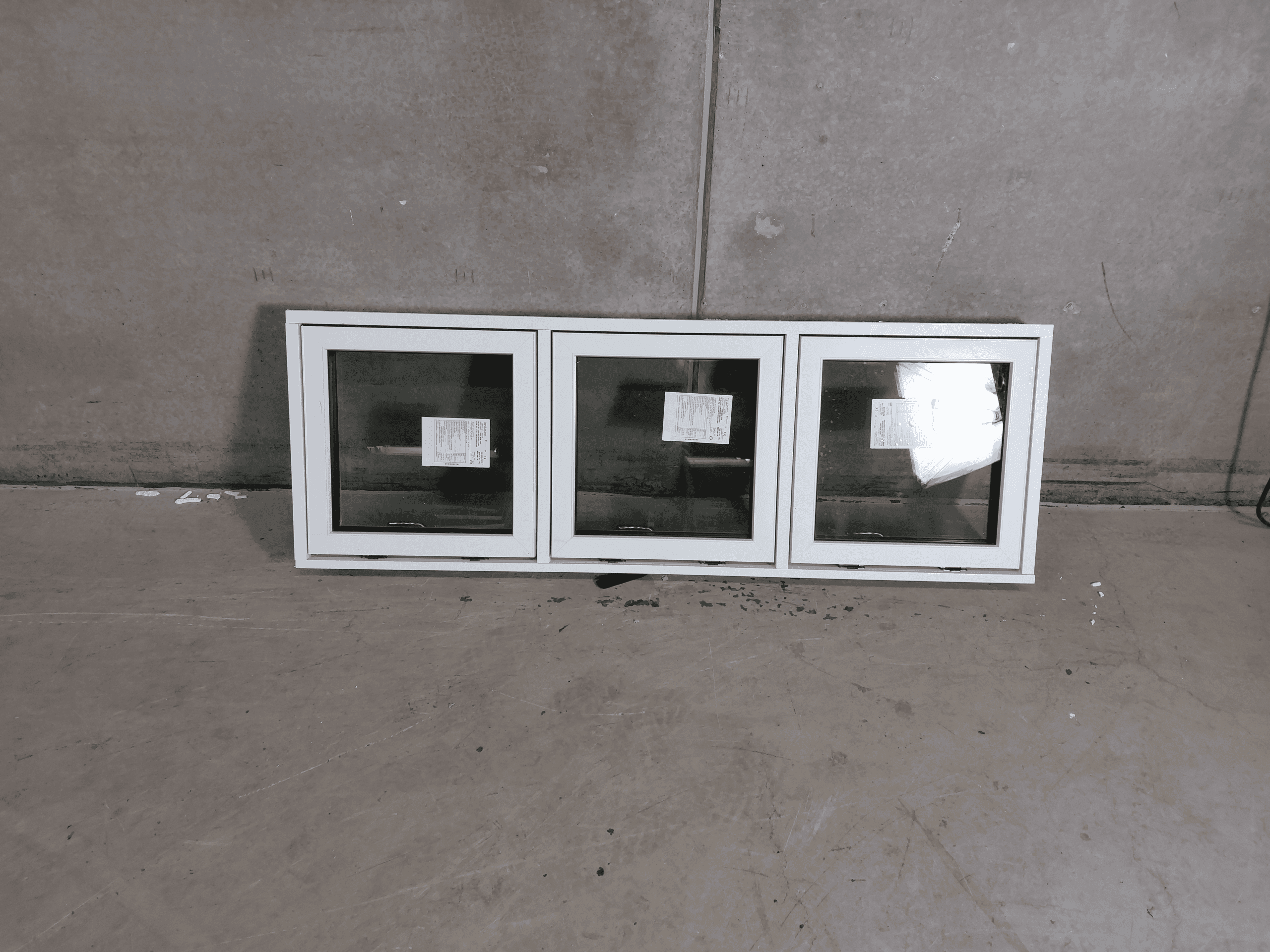 Topstyret vindue 3-fag 166,5×57,5cm - 1