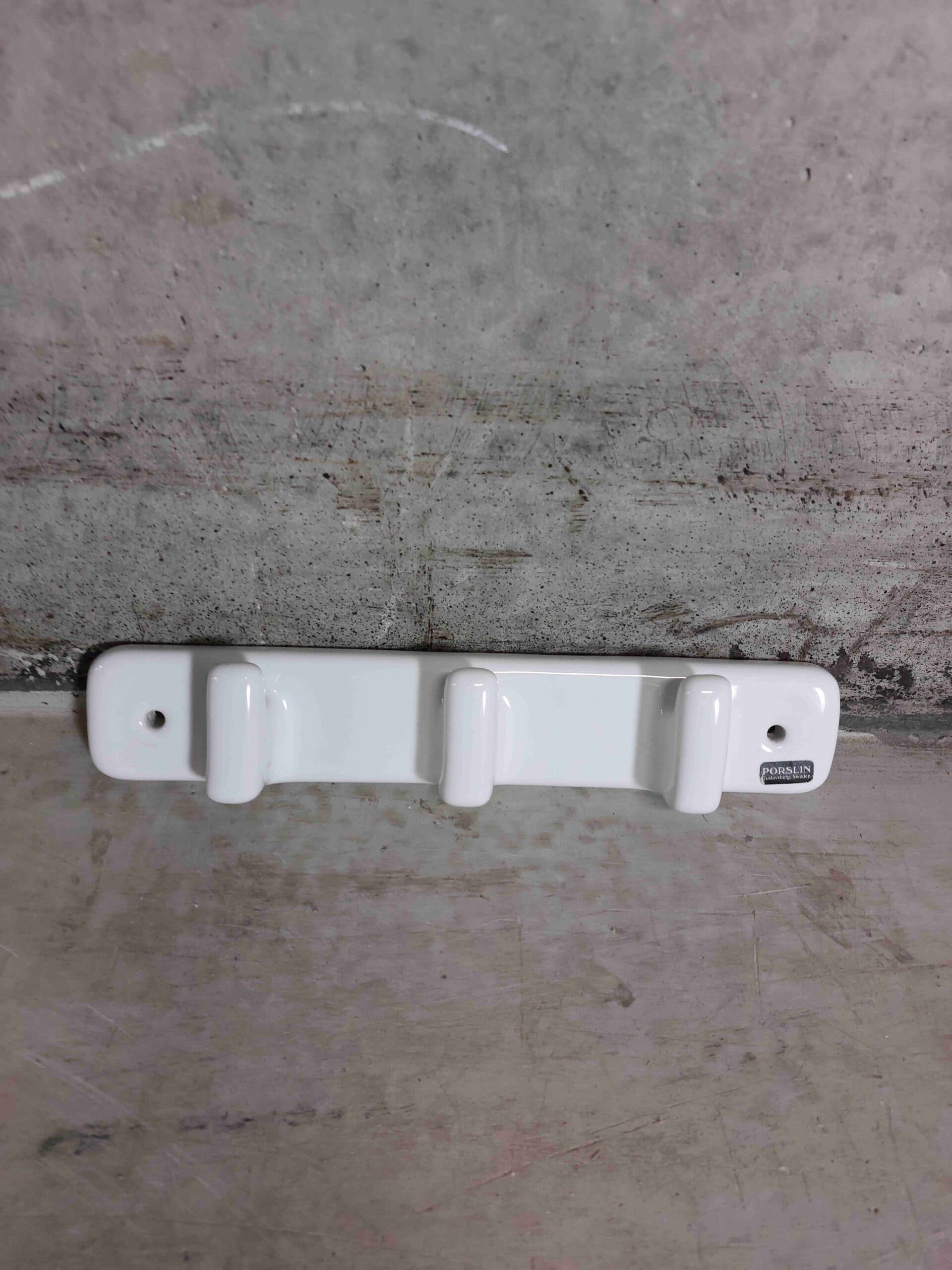 Gustavsberg Porcelæns knagerække 27x5cm - 1