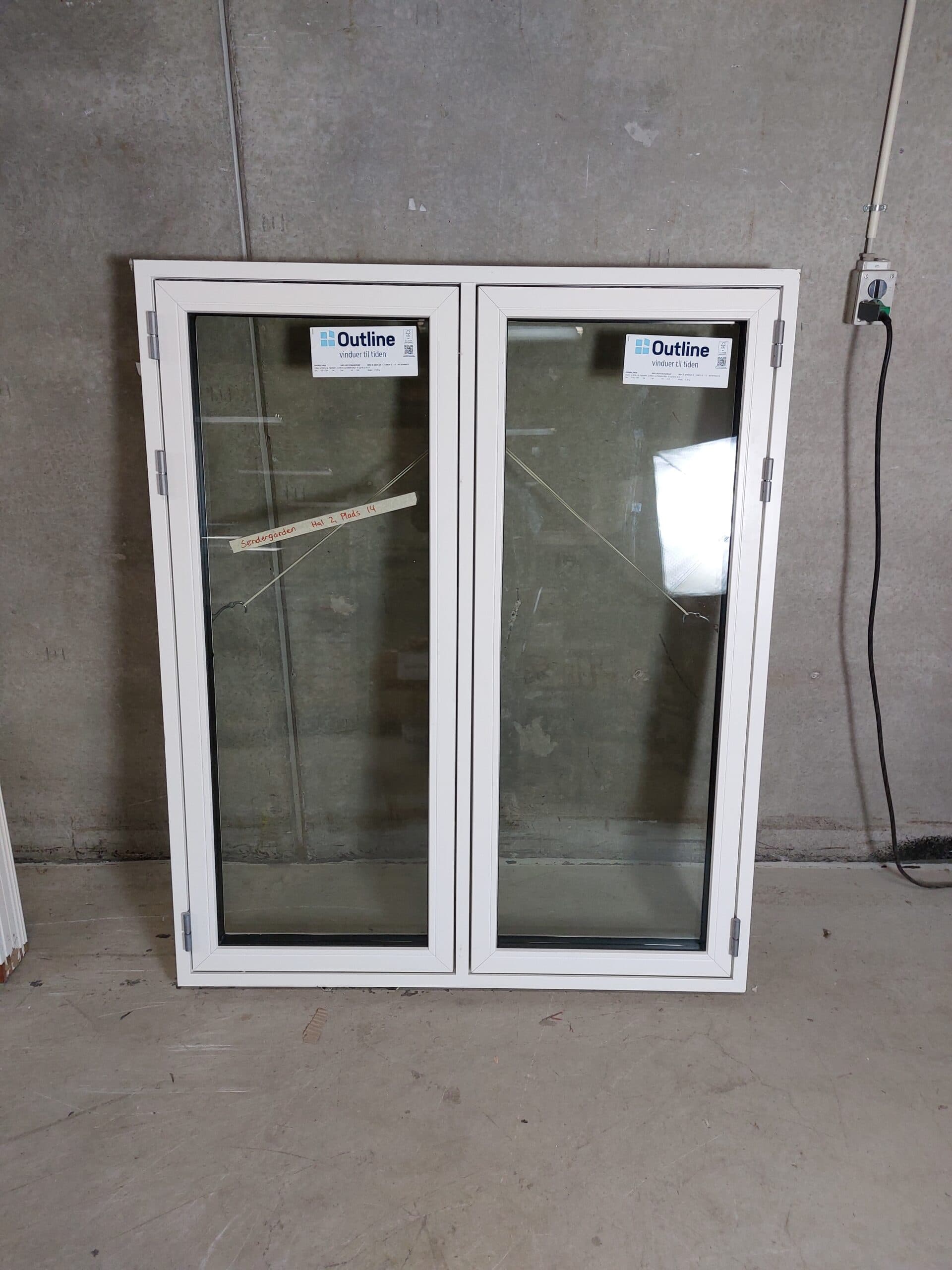 Sidehængt vindue 122,8×147,8cm - 1