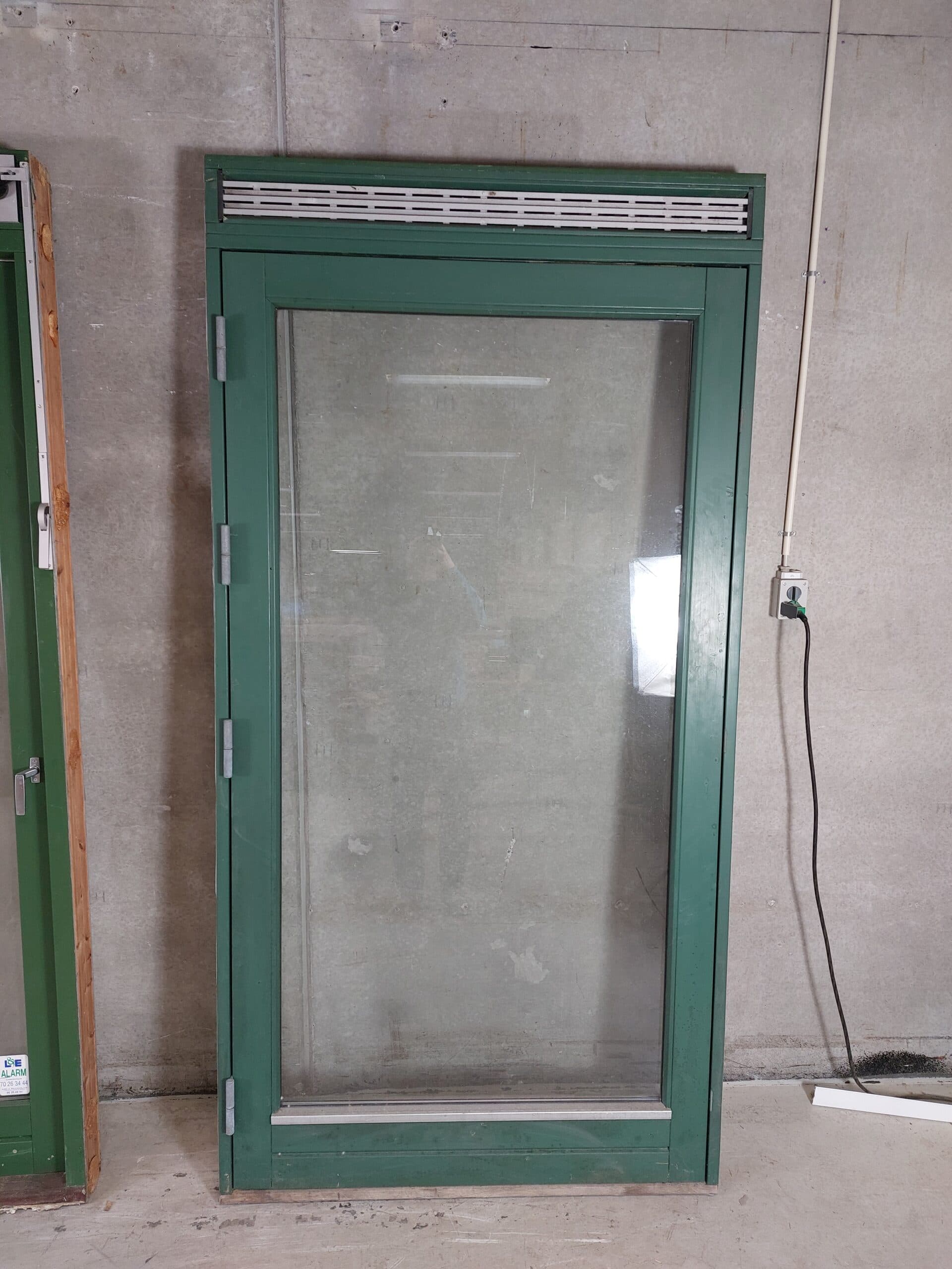 Terrassedør med retro friskluftsventil V 119×235,5cm