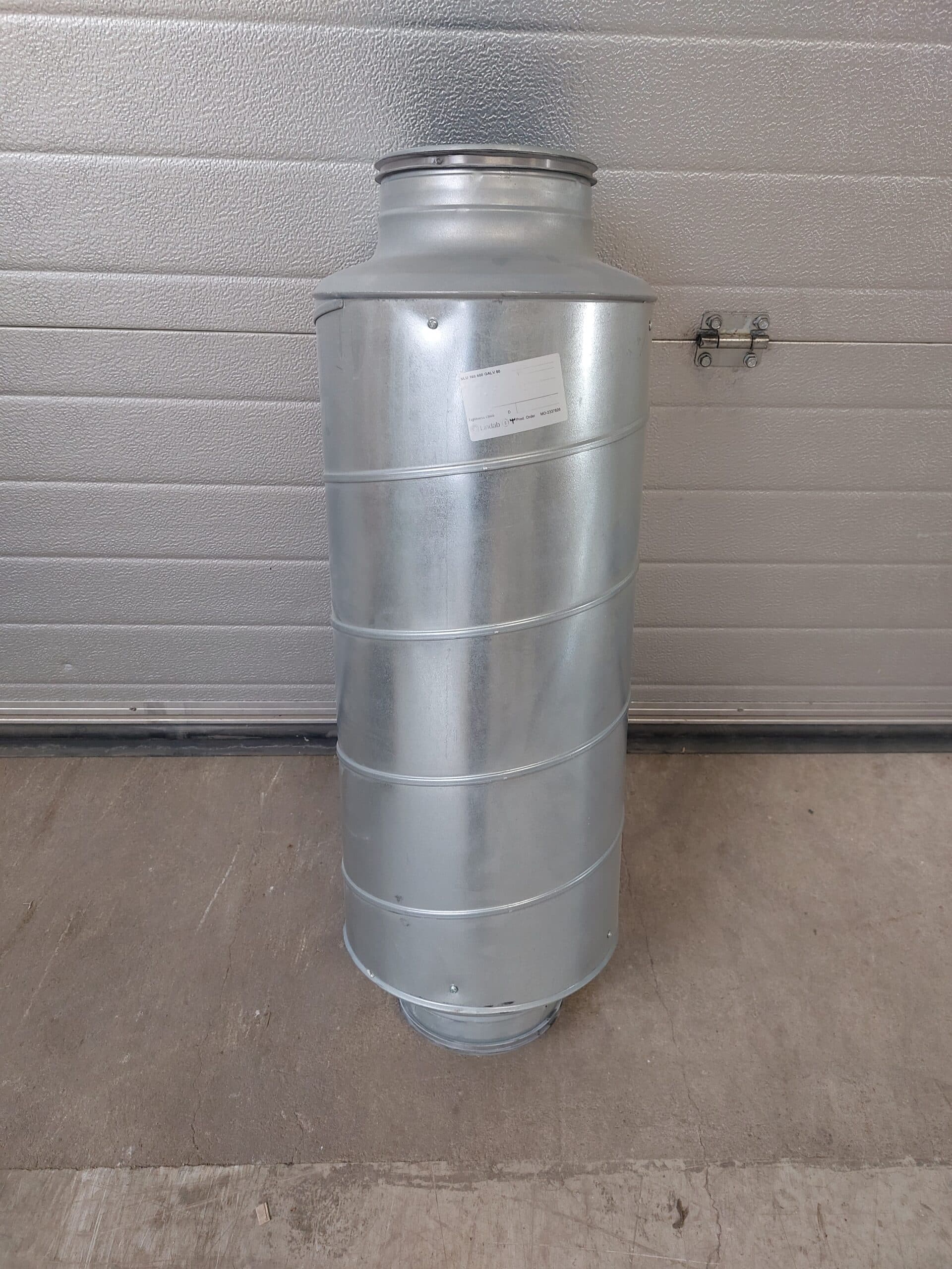 Lindab lyddæmper SLU 160 600 Galv 50