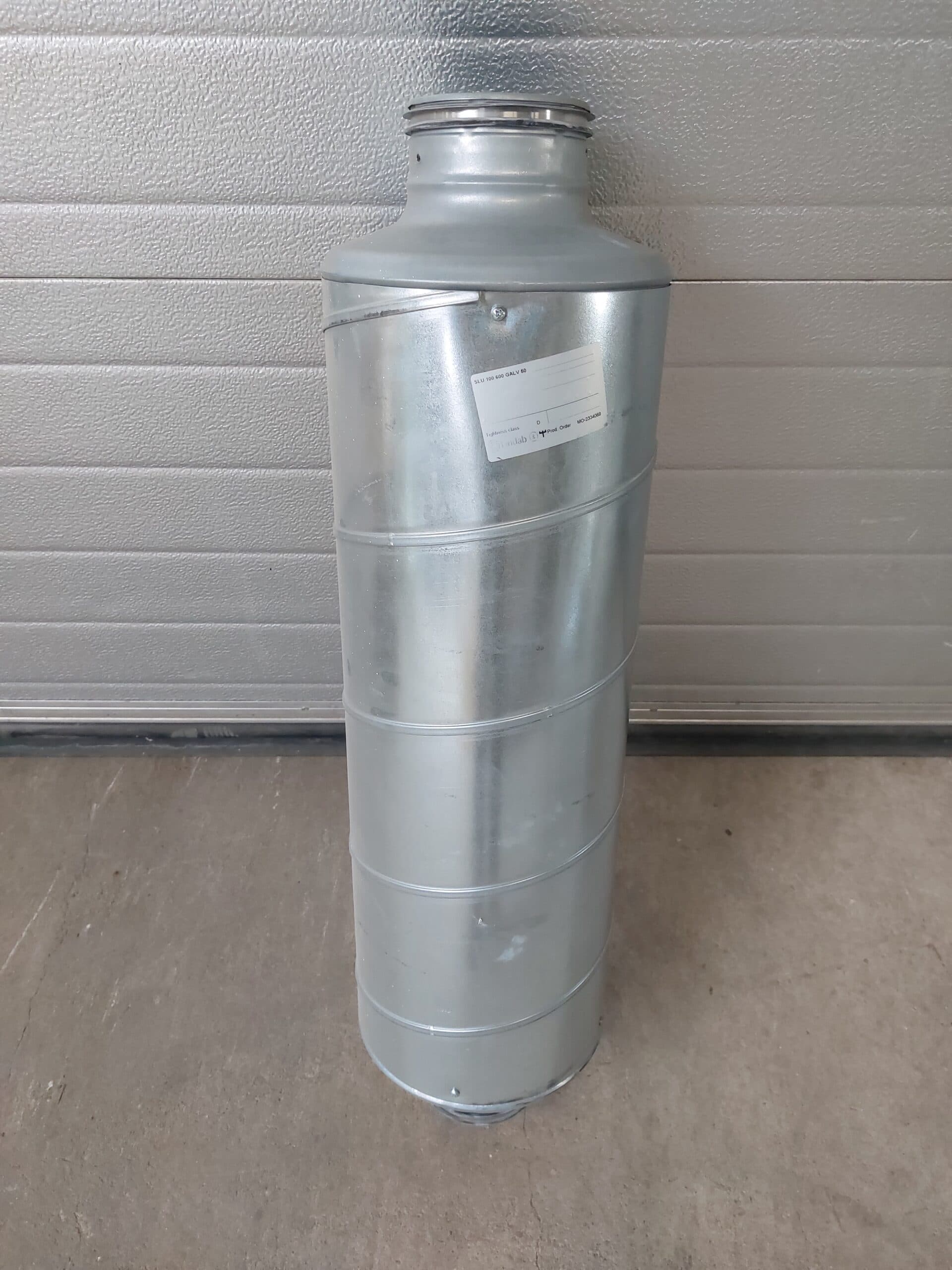 Lindab lyddæmper SLU 100 600 Galv 50