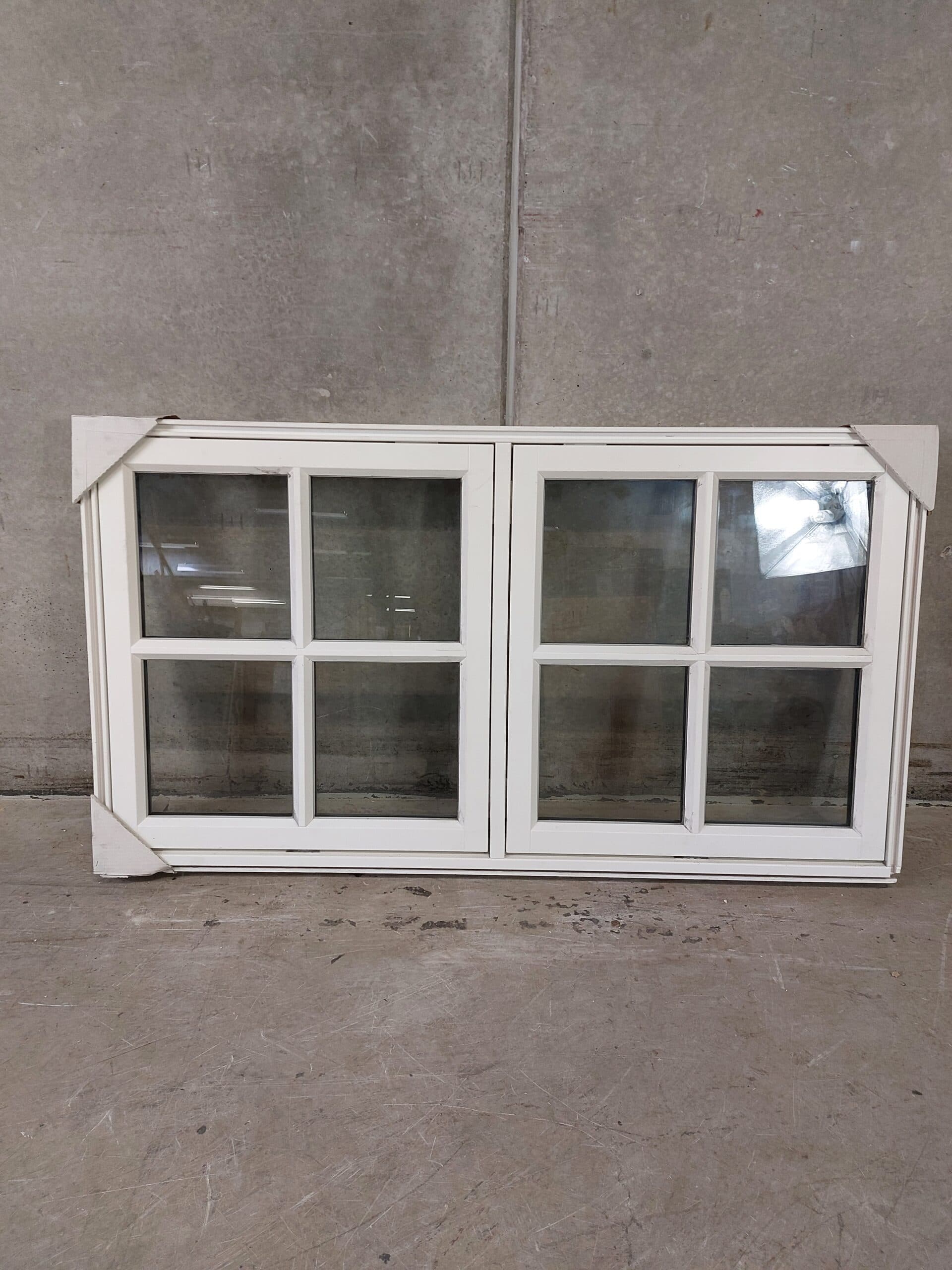 Fastkarmsvindue m. sprosser 149×76,5×11,5 cm - 1