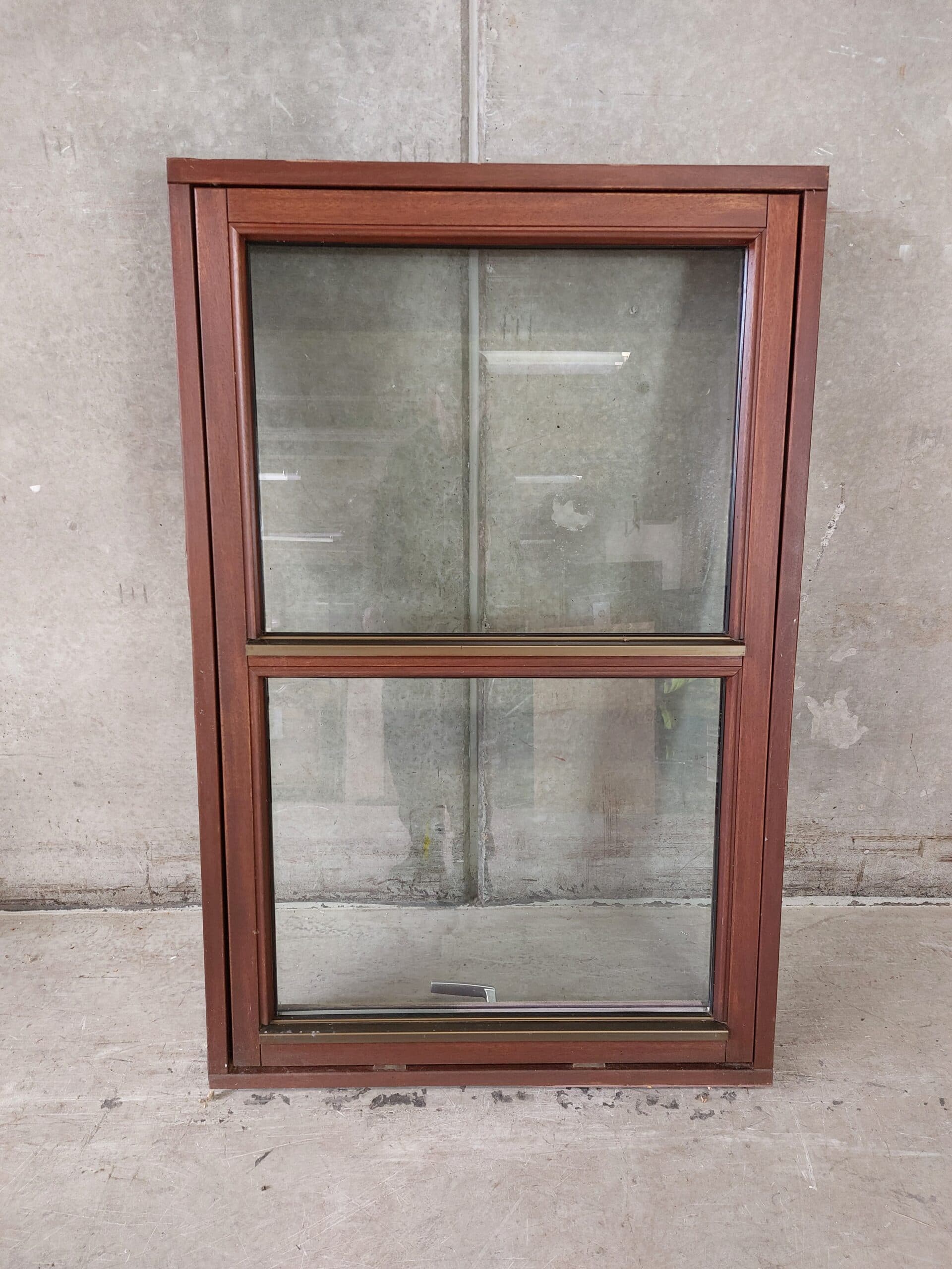 Topstyret vindue mahogni 79×120,5×11,5 cm - 1