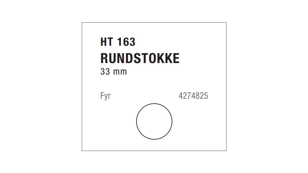 RUNDSTOK HT 163 FYR 33MM 97meter - 1