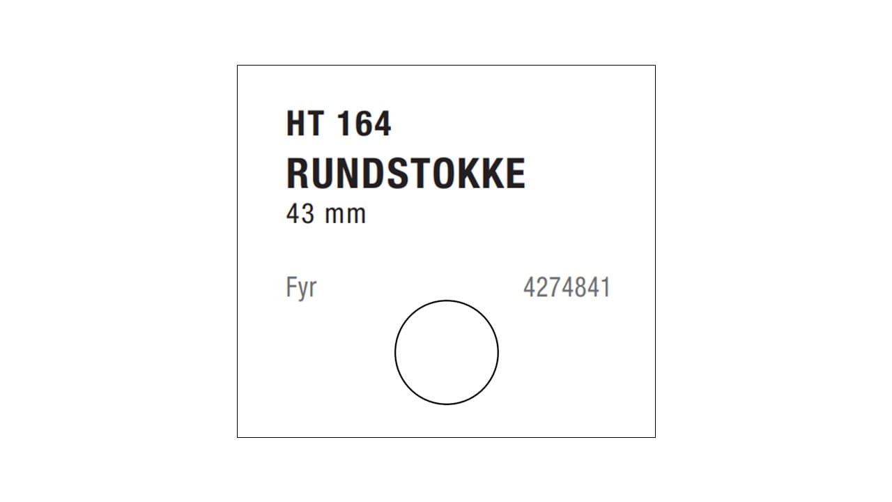 RUNDSTOK HT 164 FYR 43MM 96meter - 1