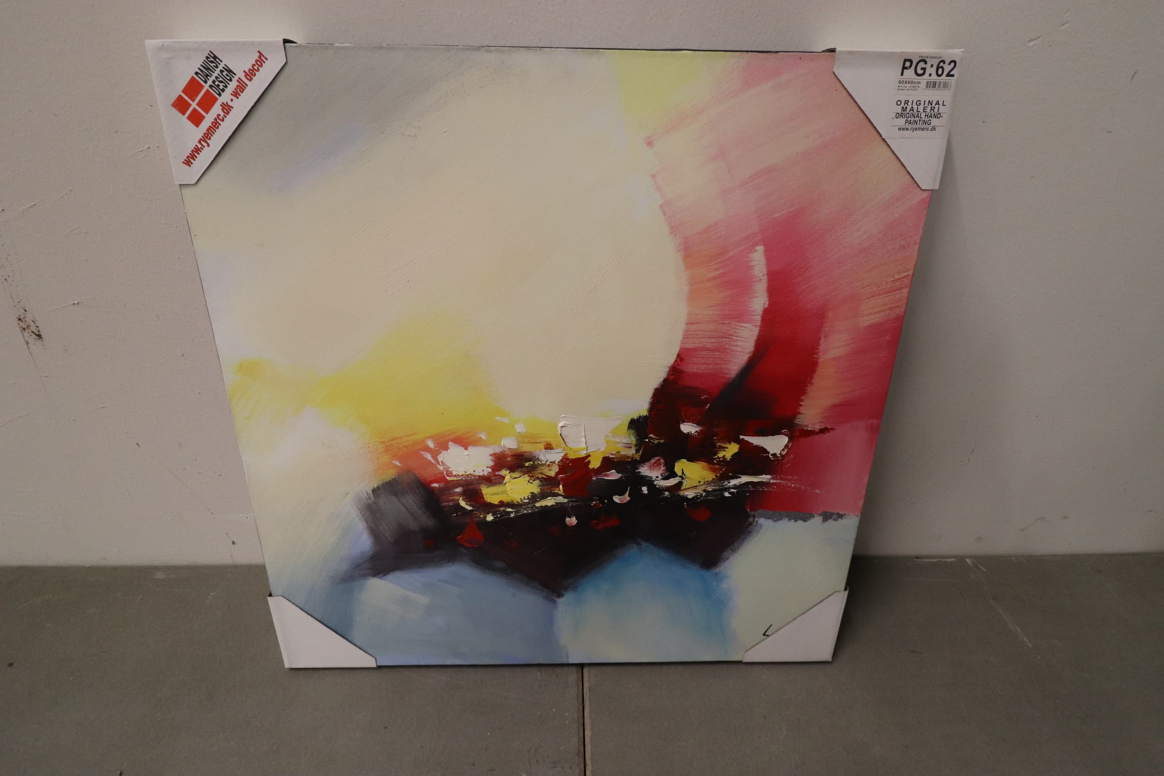 Maleri 60x60x4cm Rye Merc Pris kr. 149,- - 1