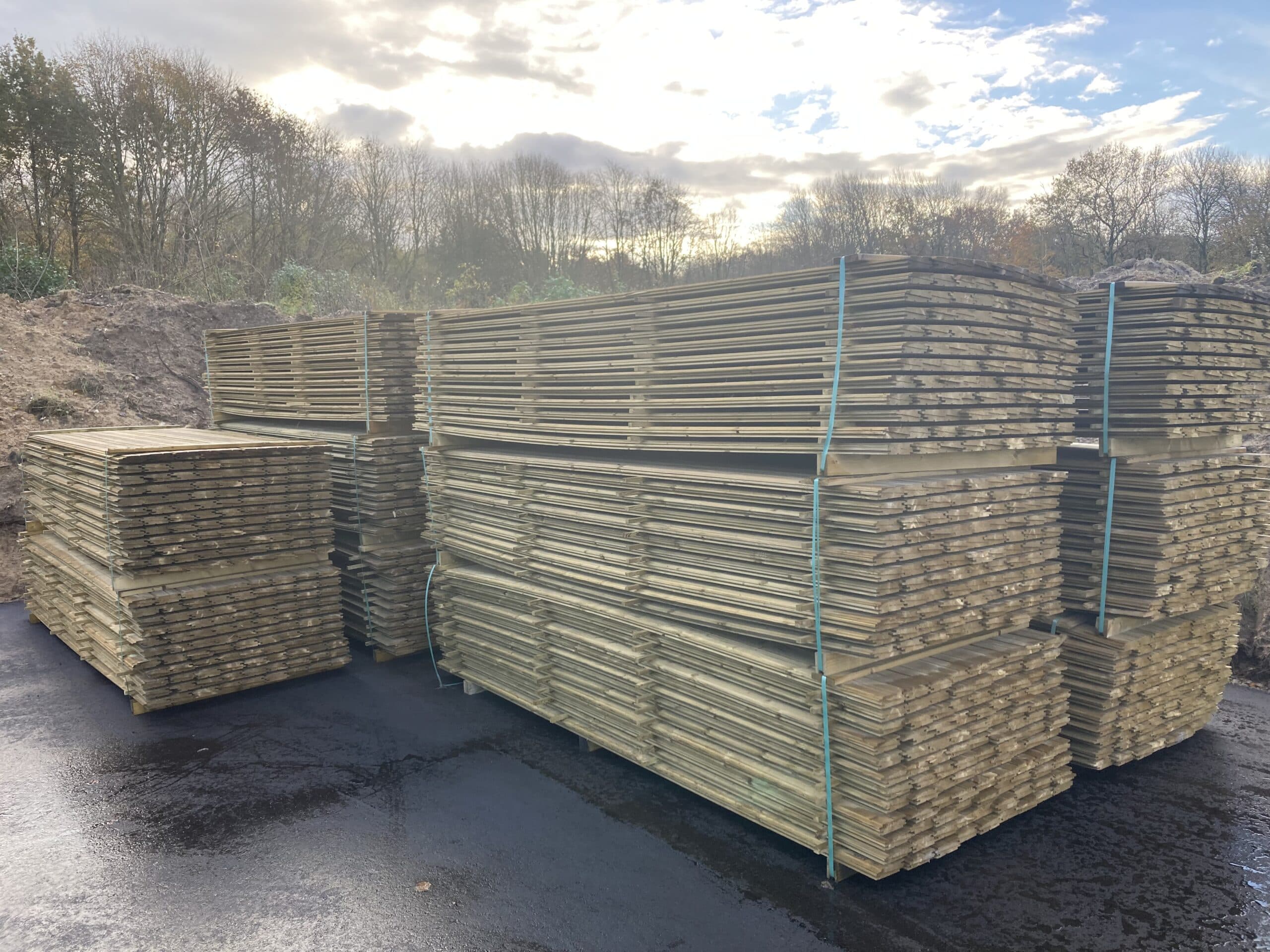 Imprægneret Gran klink beklædning, 25x125x3000mm. pris pr/længde. - 1