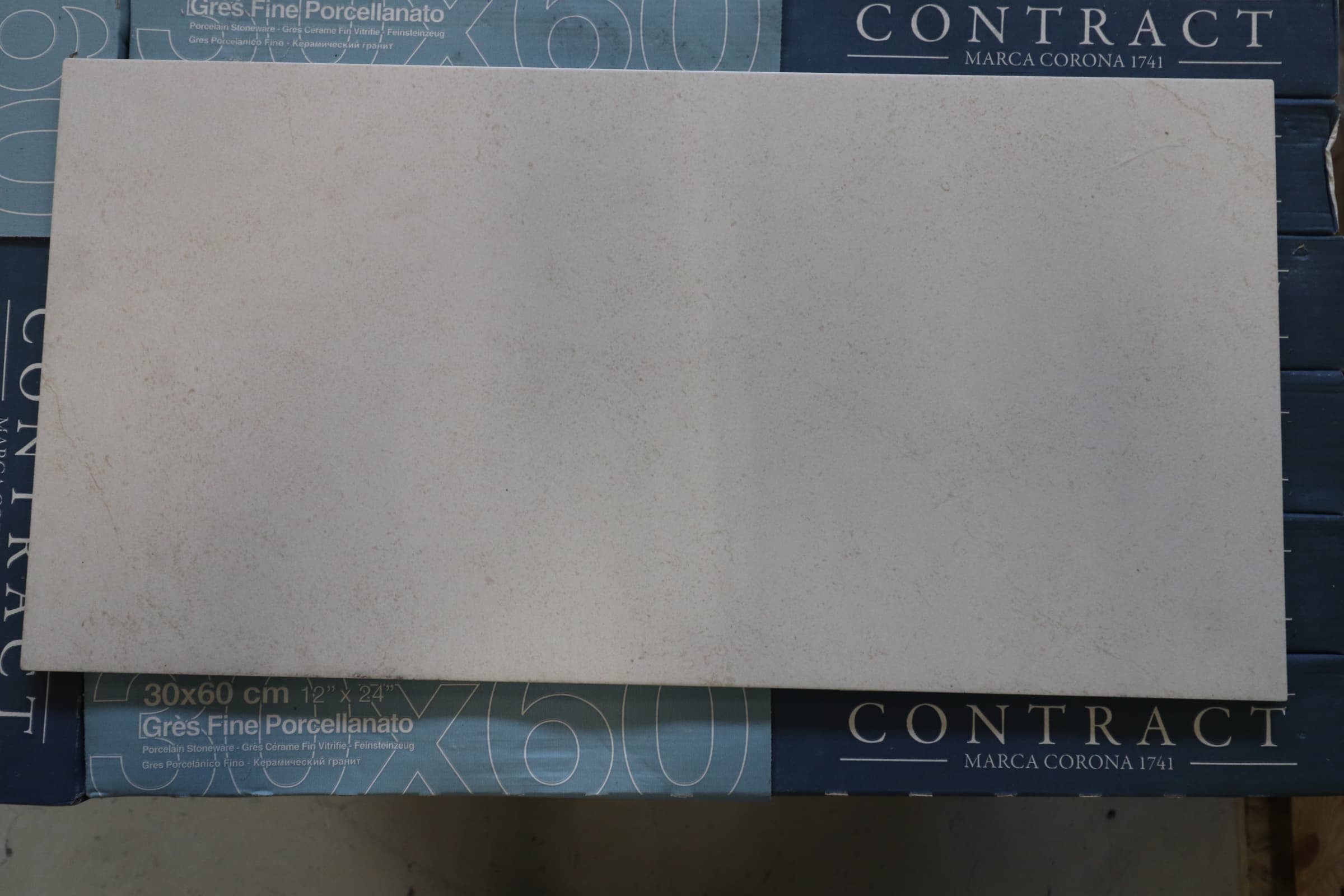 Uglaseret Flise 30x60cm Beige marmoreret - 1