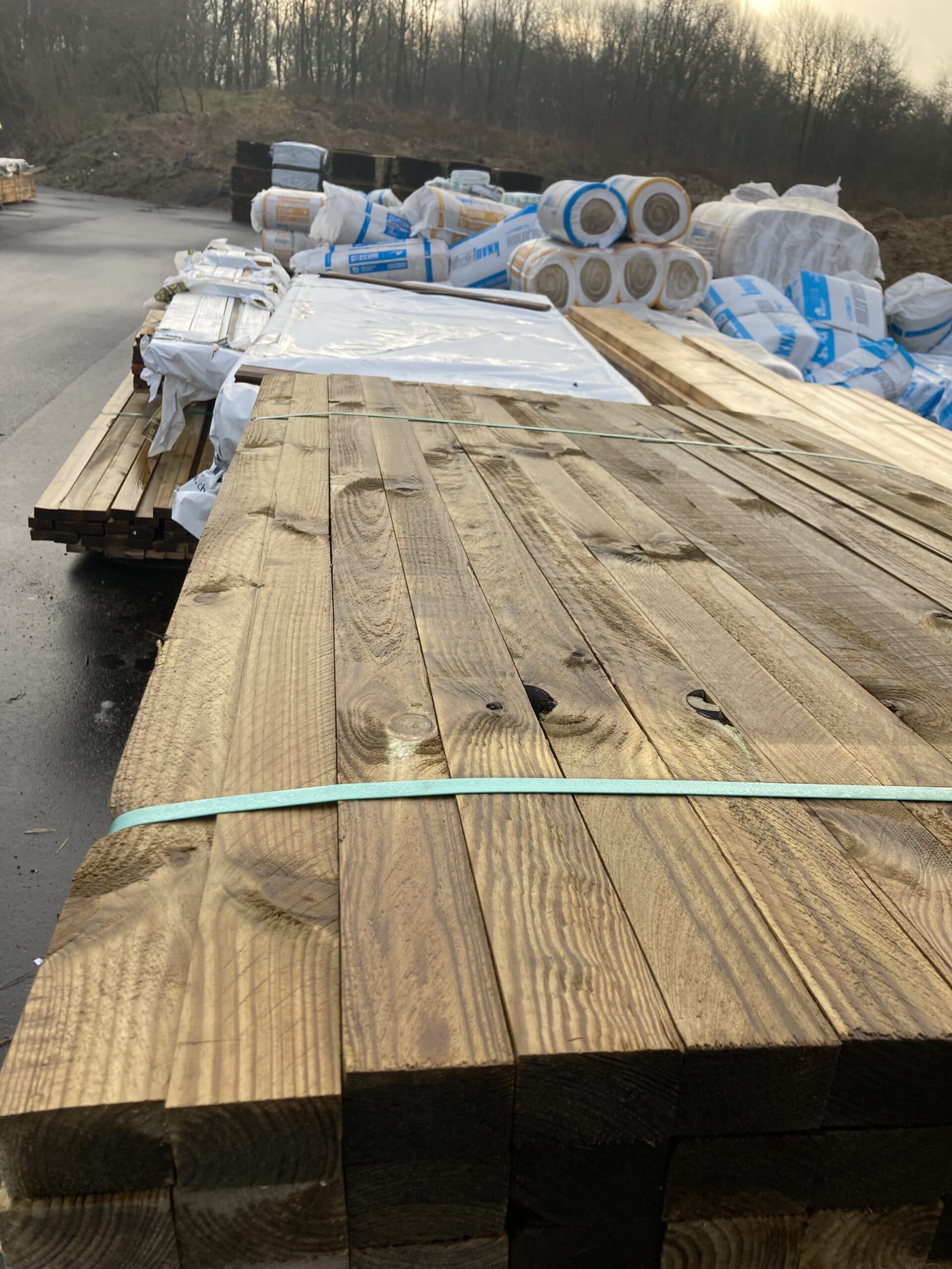 Imprægneret lægte 38x57mm. pris pr stk. - 1